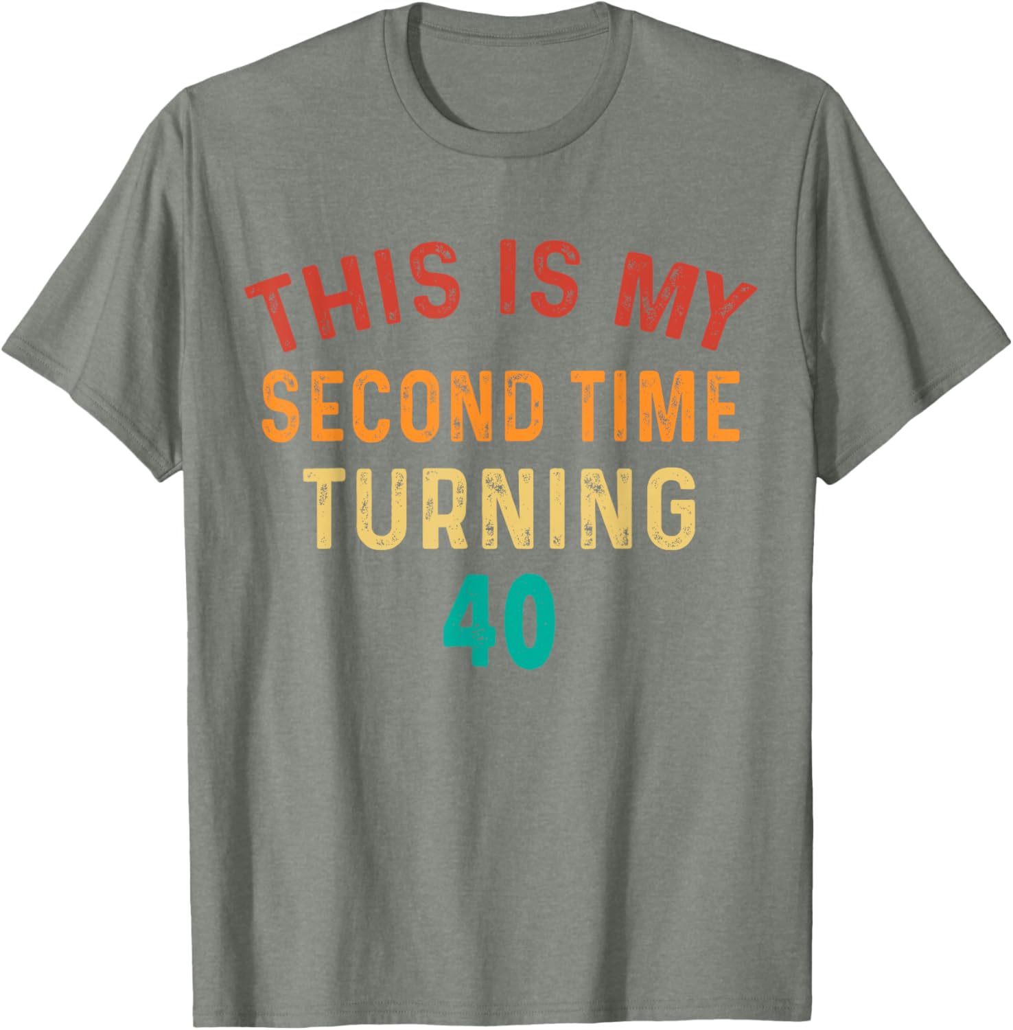 Funny 80th Birthday T-Shirt for Second Time Turning 40 Celebration - 10