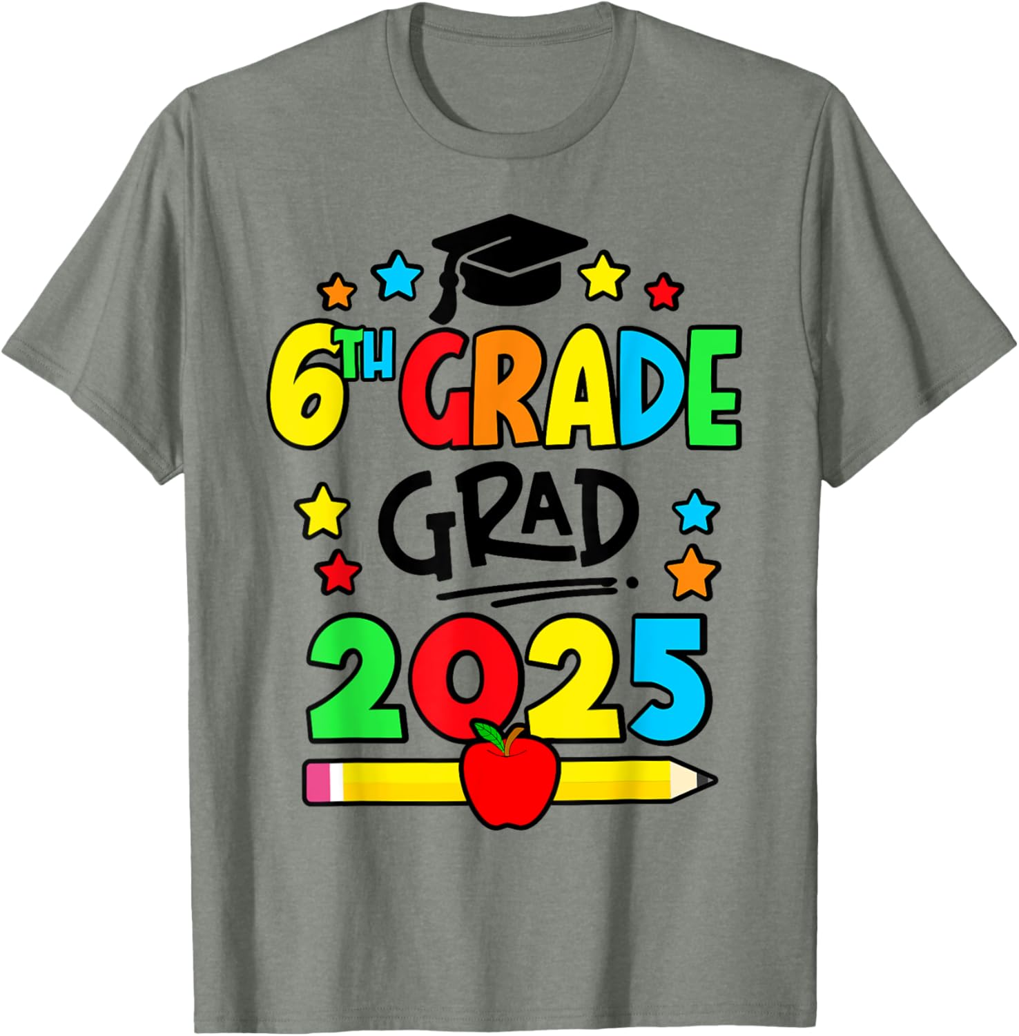 Sixth Grade Graduation T-Shirt 2025 Perfect for Elementary School Celebrations - 8
