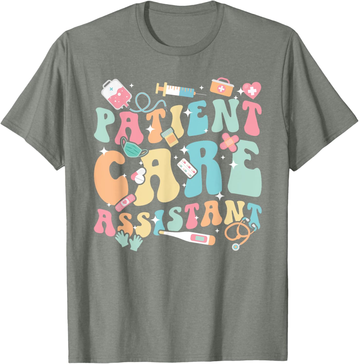 Groovy PCA Appreciation T-Shirt for Patient Care Assistants and Nurses - 9