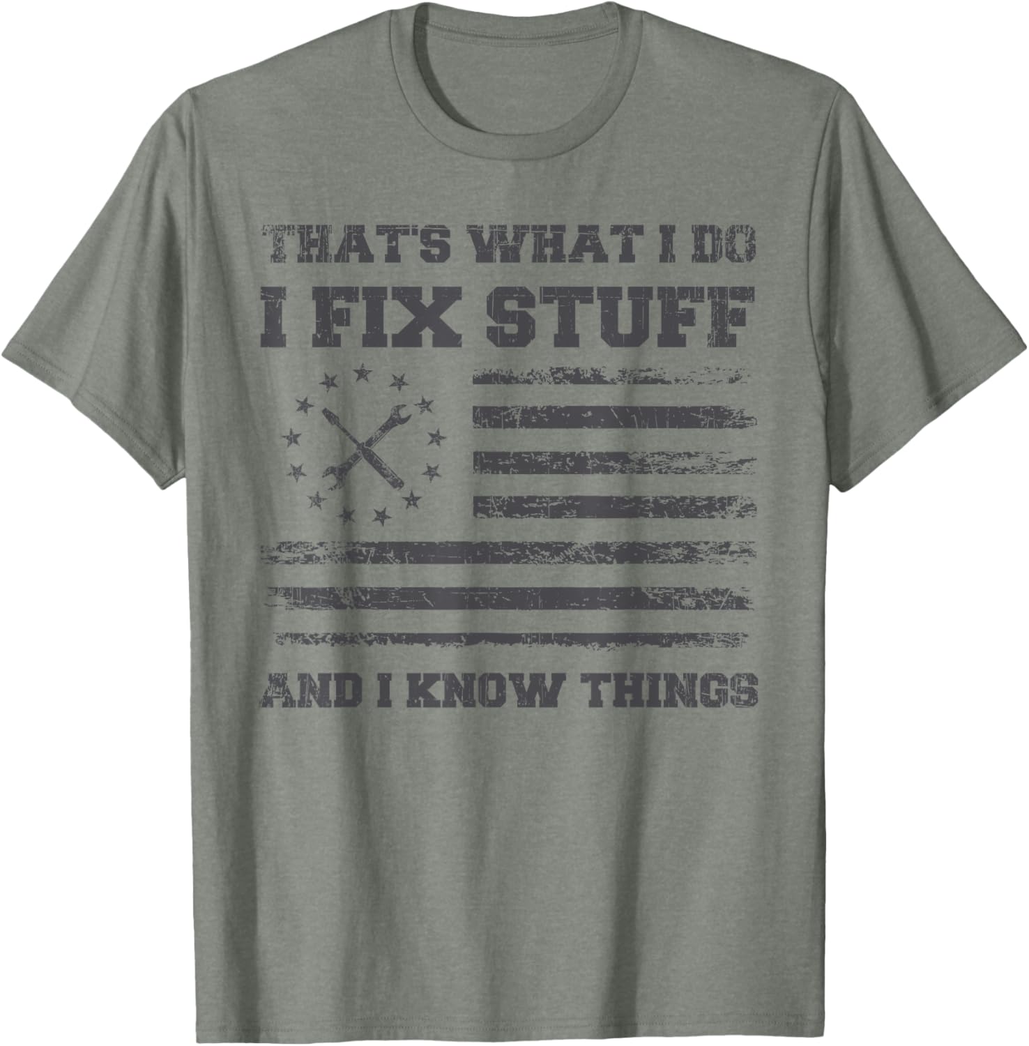 Funny Dad T-Shirt for Mechanics I Fix Stuff Perfect Father's Day Gift - 6