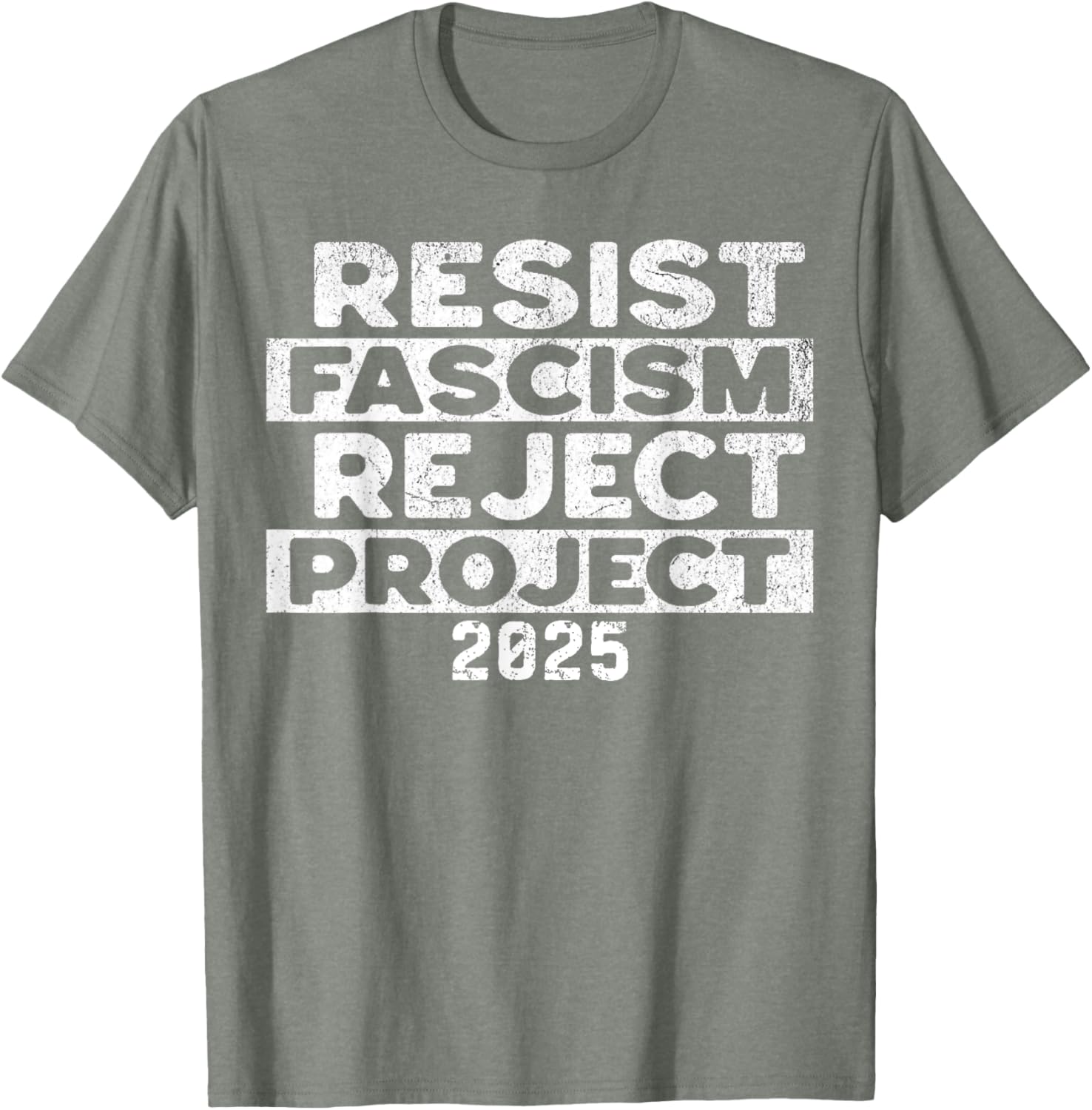 Resist Fascism Reject Project 2025 T-Shirt - Powerful Statement Apparel - 7