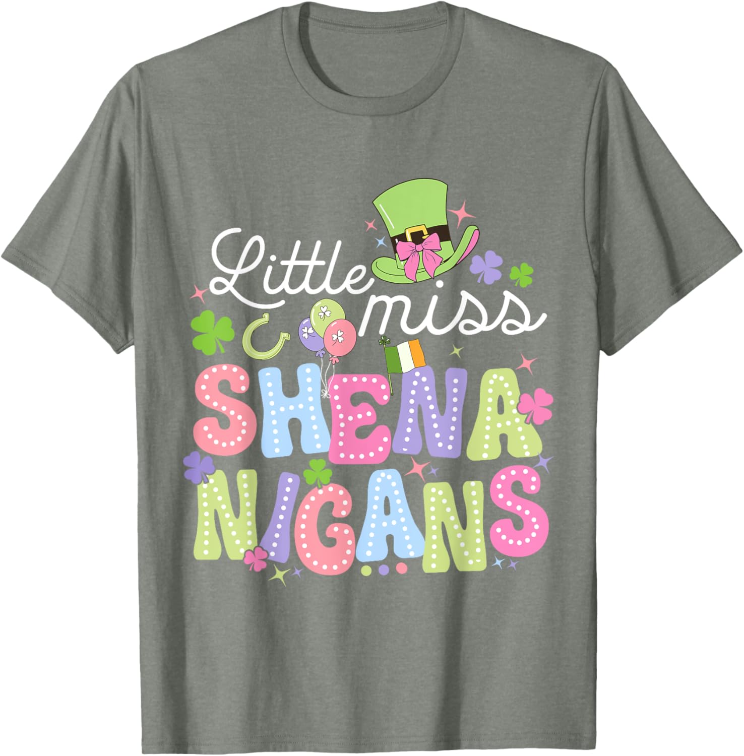 Little Miss Shenanigans St Patricks Day Toddler Irish T-Shirt for Girls - 13