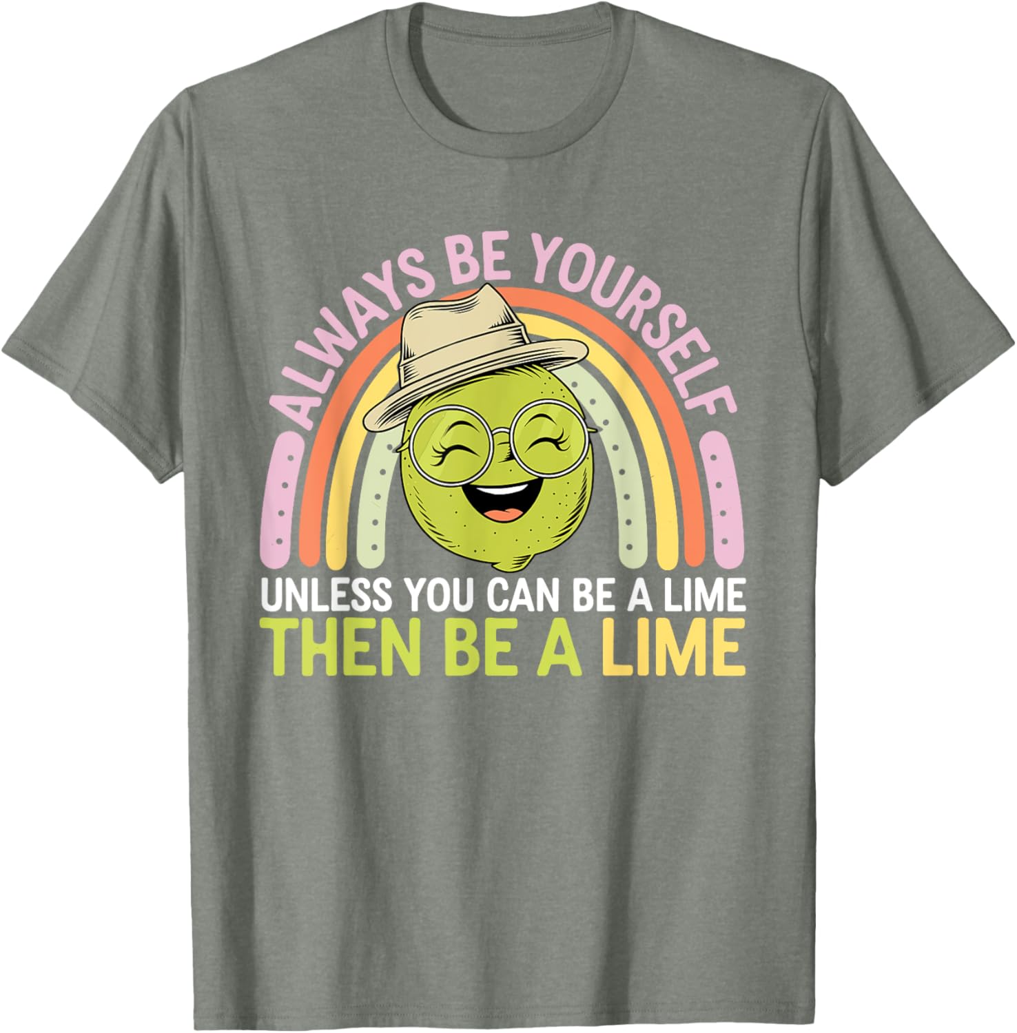 Cute Lime Vintage T-Shirt with Funny Sarcastic Jokes for Lime Lovers - 1