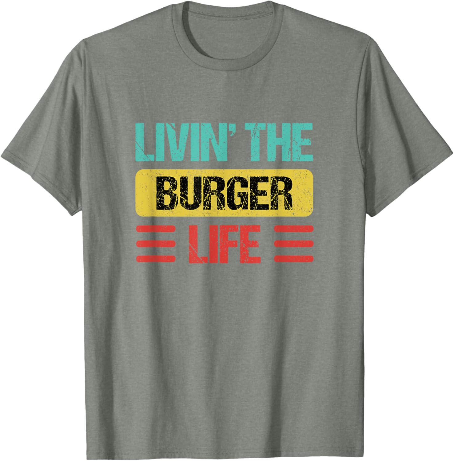 Funny Burger Name T-Shirt for Food Lovers - Casual Wear Tee - 1