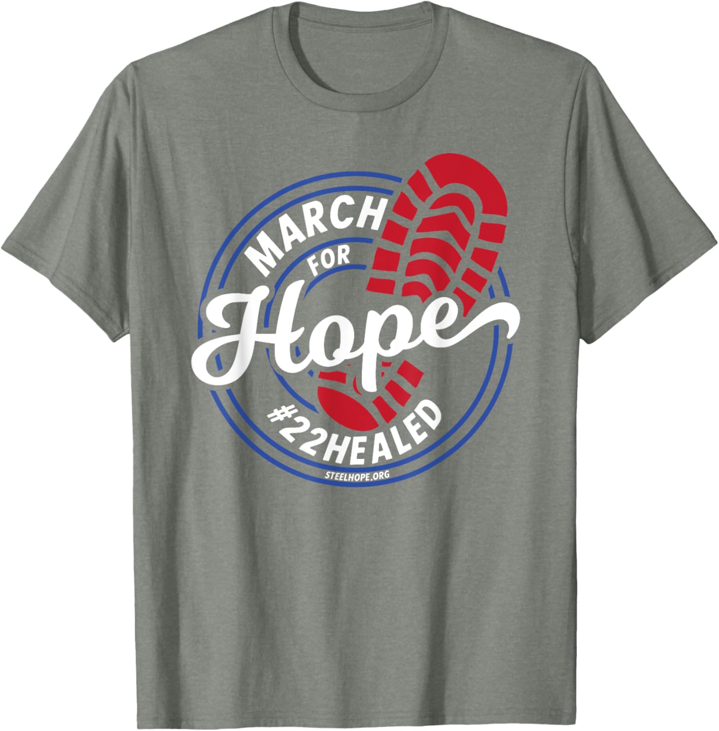 March for Hope Steel Hope T-Shirt - Hopeful Design for Every Occasion - 9