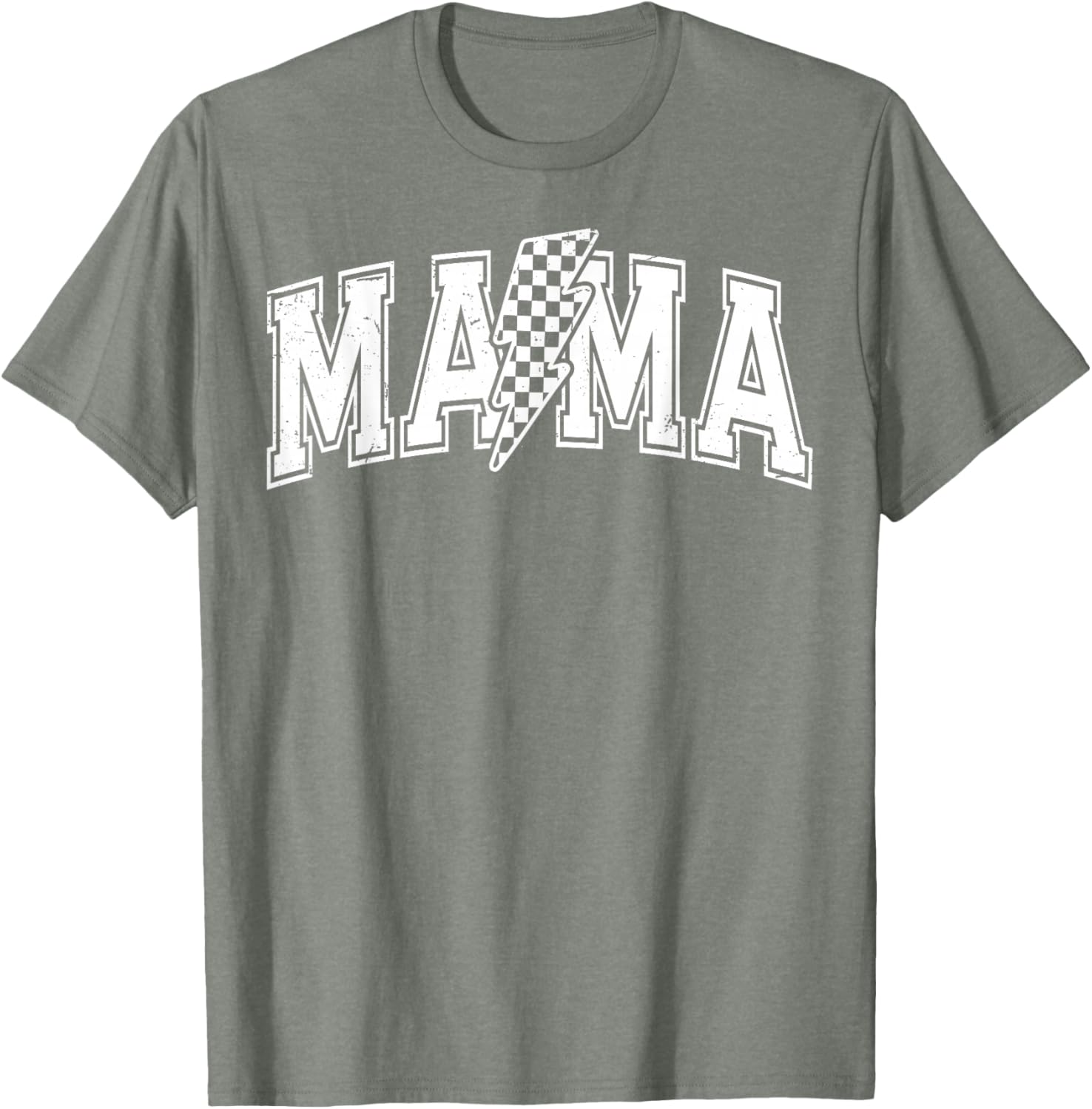 Checkered Mama Black and White T-Shirt for Mother's Day Gift - 12