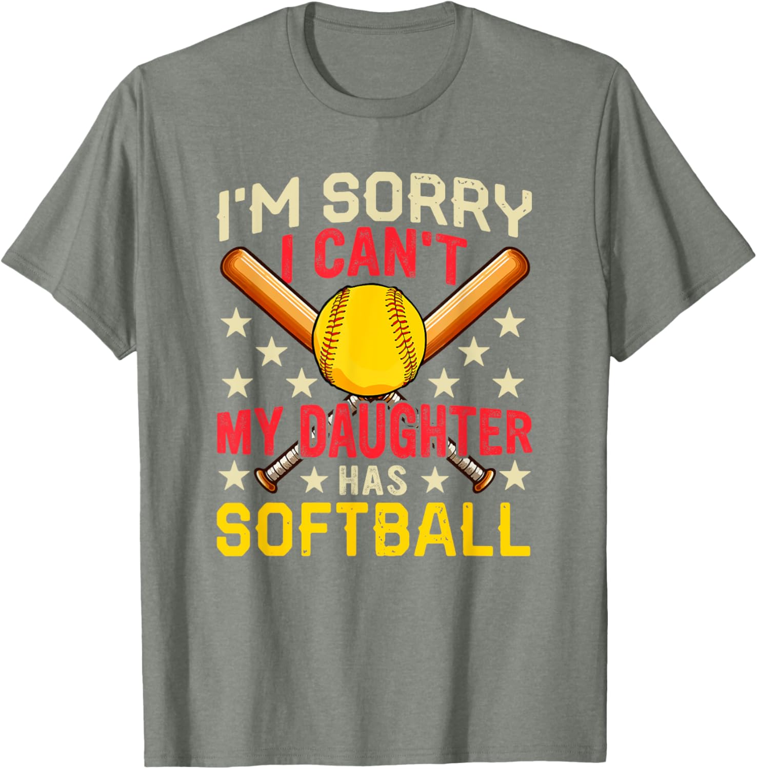 Funny Softball Player Costume Family T-Shirt for Daughters and Fans - 14