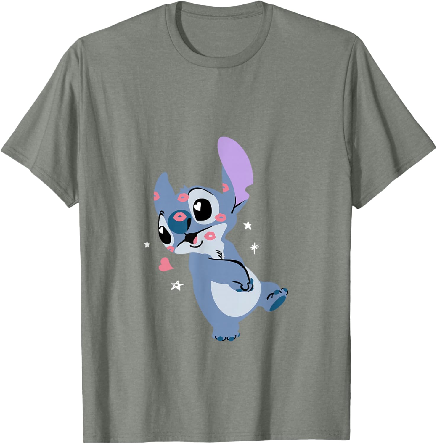 Disney Lilo and Stitch Valentine's Day Kisses T-Shirt for Fun Lovers - 9