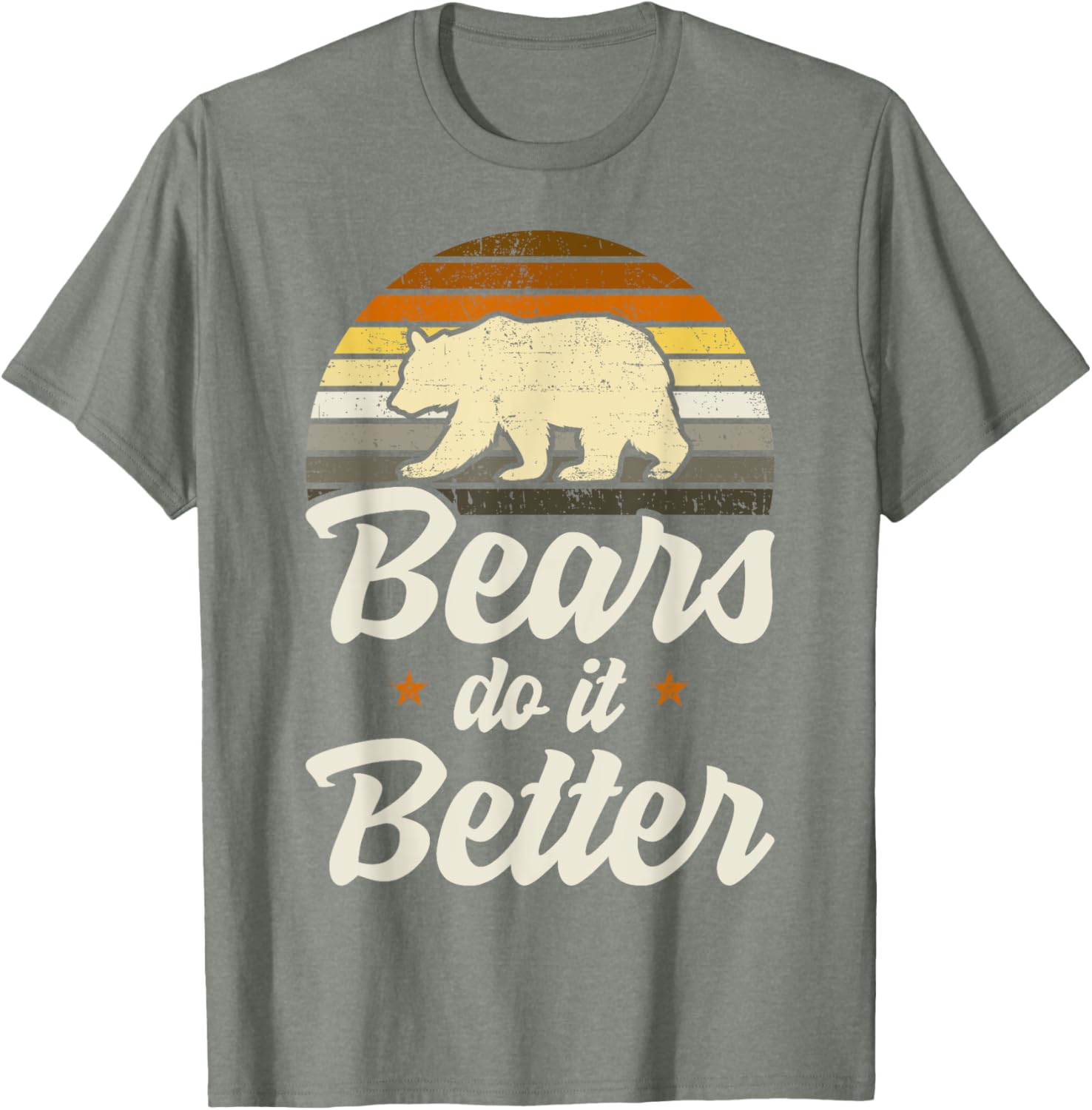 Bears Do It Better Bear Pride LGBT Flag T-Shirt for Gay Men - 10