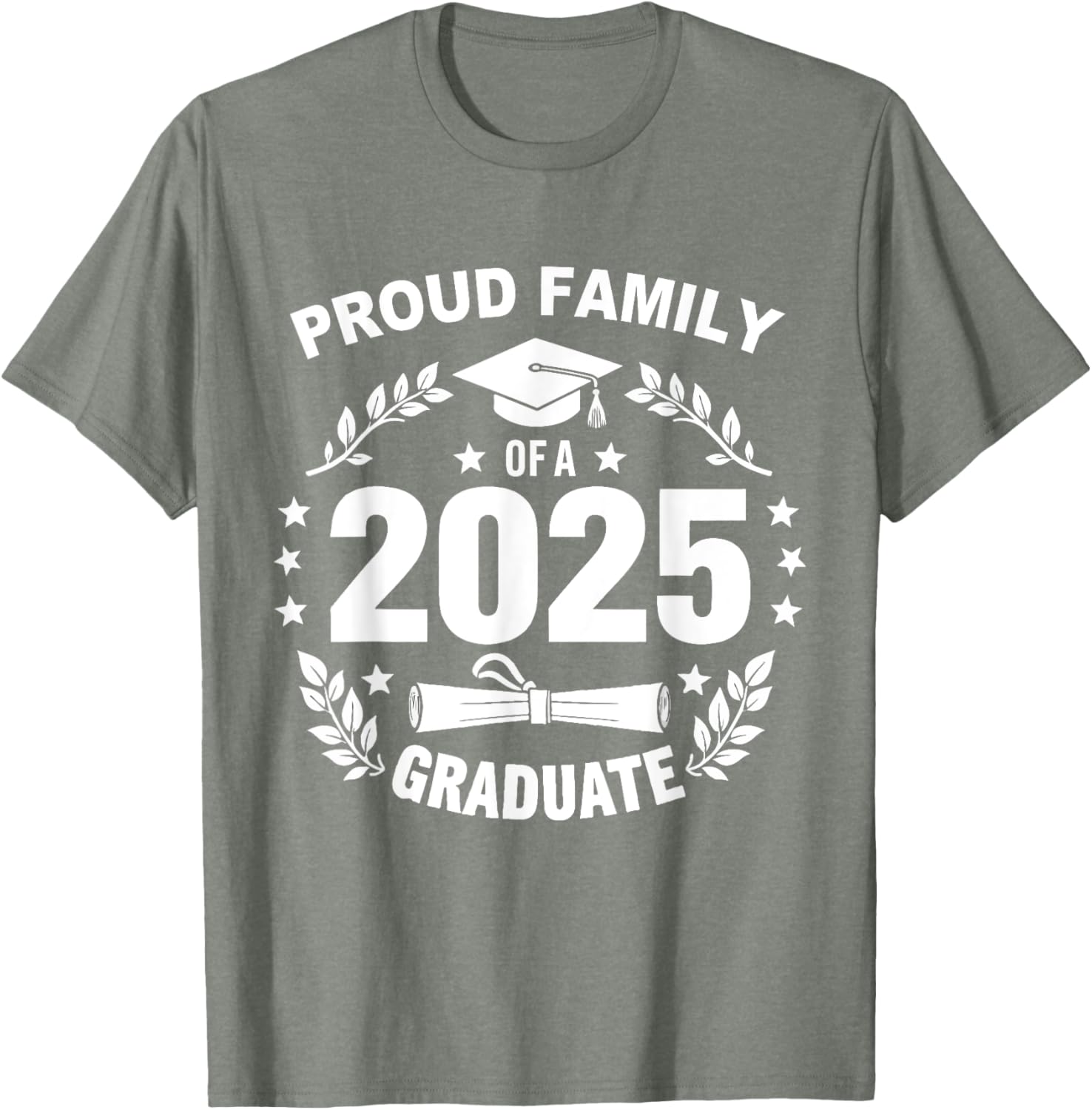 Proud Family Class of 2025 Graduate T-Shirt for Seniors and Families - 6