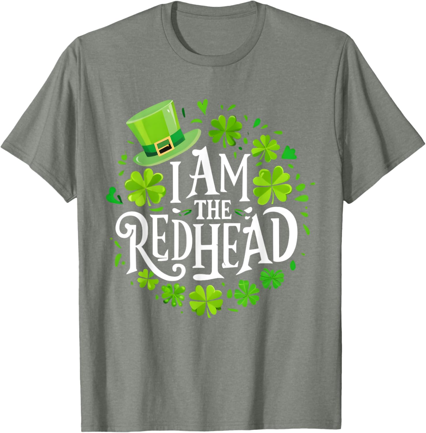 Funny St Patricks Day Redhead T-Shirt for Women - I Am The Redhead Dibs - 1