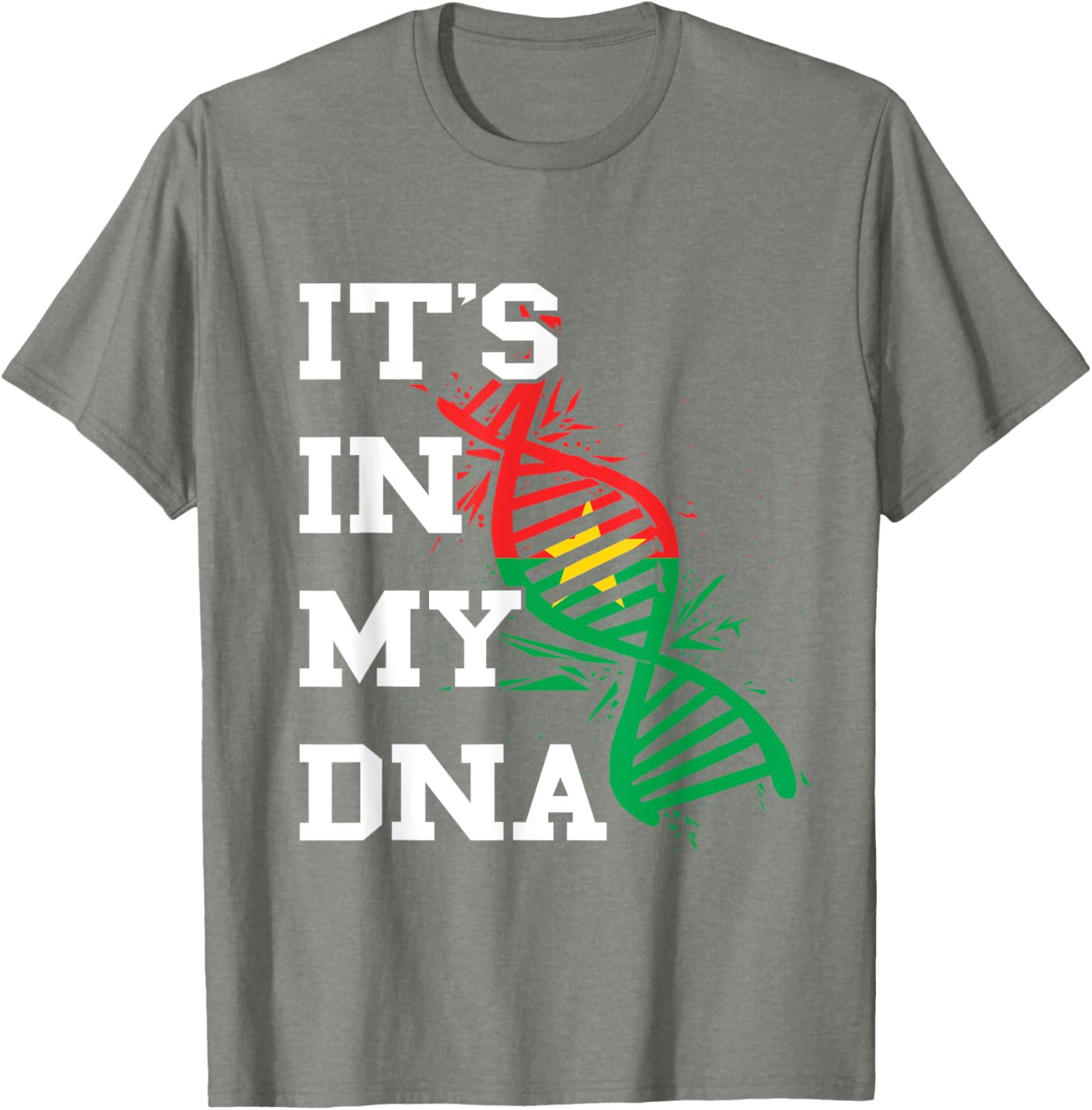 Burkina Faso Flag Its In My DNA Burkina Fasoan Roots T-Shirt - 4