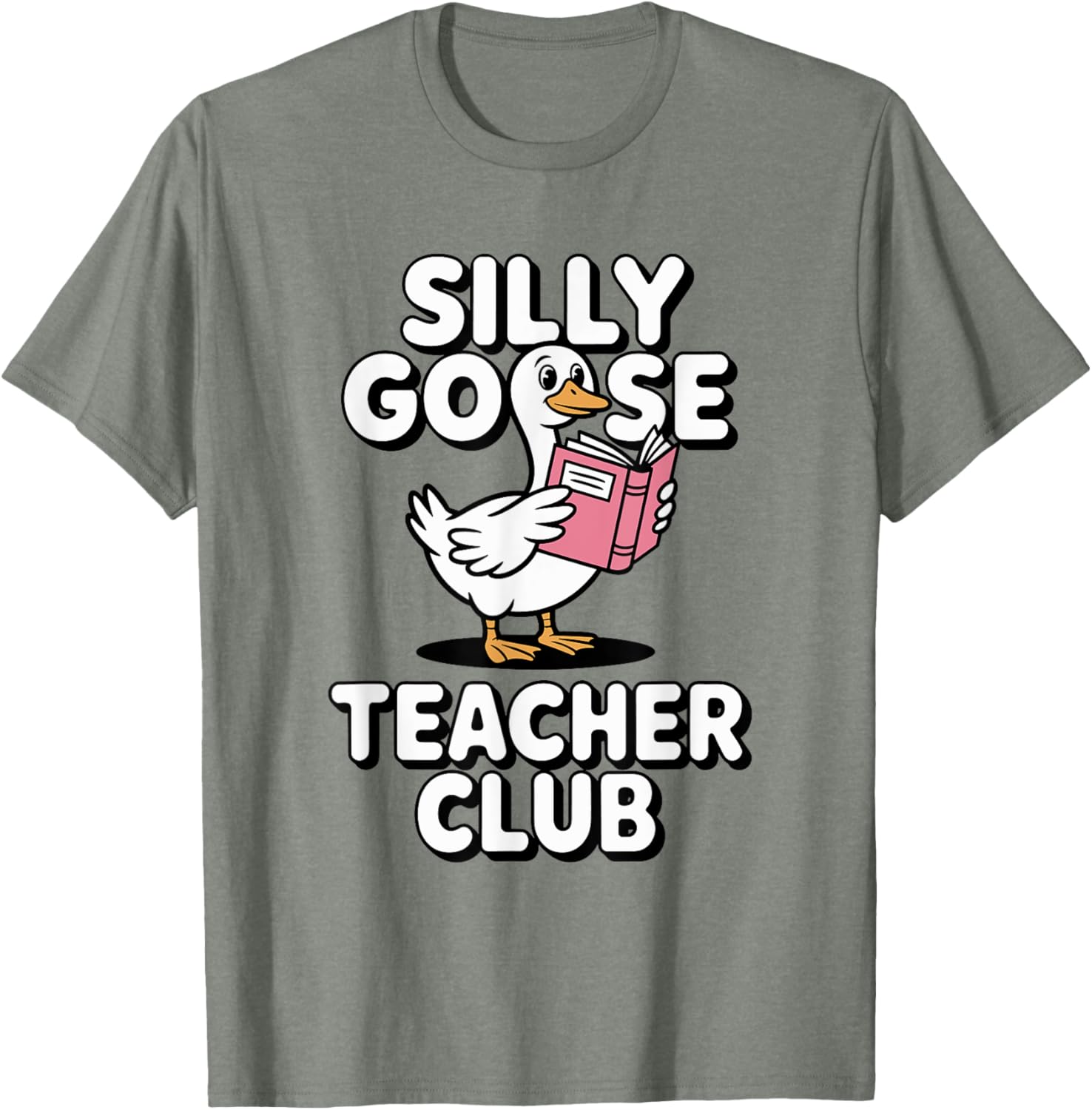 Silly Goose Teacher Club Fun Back to School Humor T-Shirt for Educators - 6