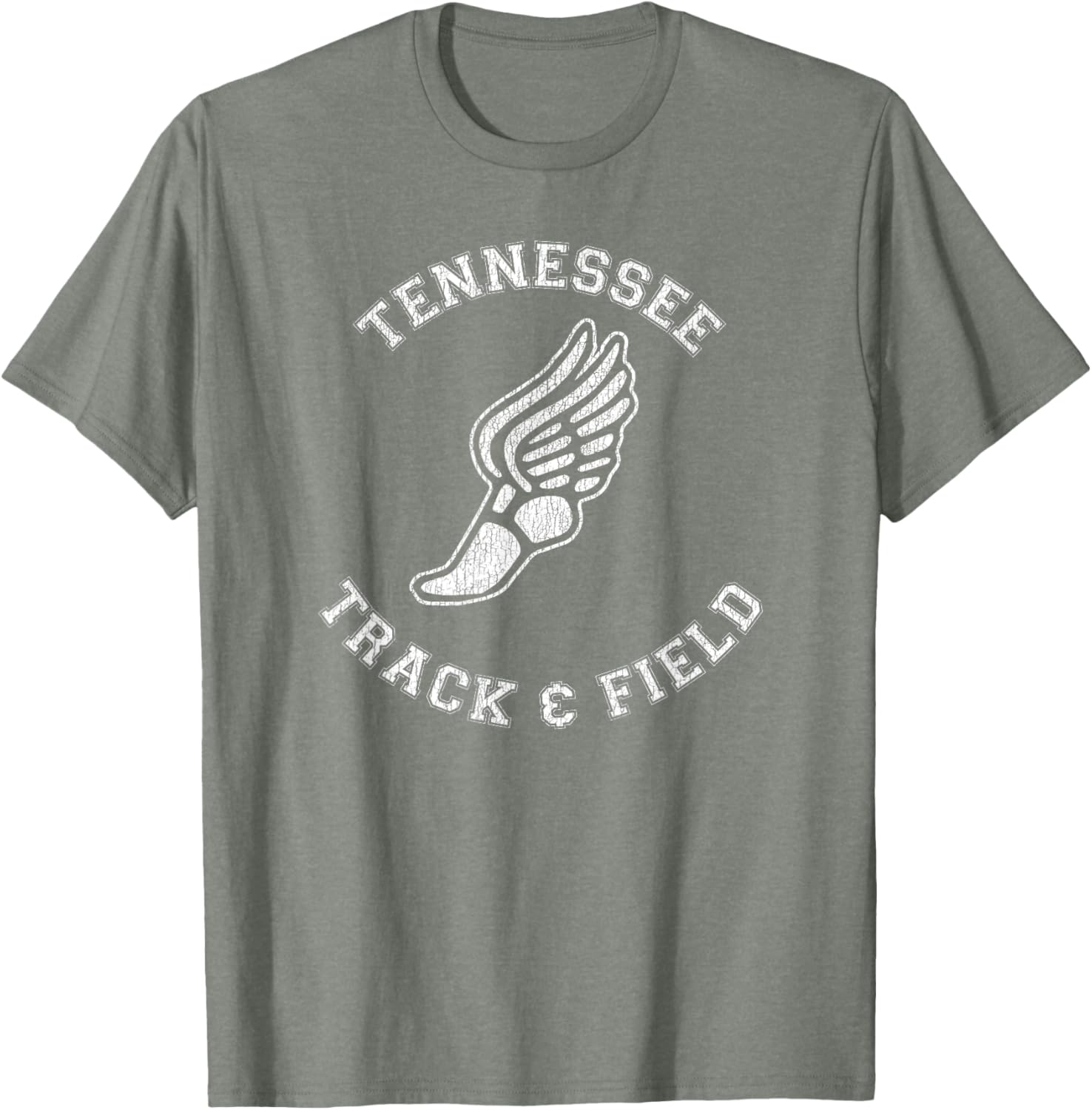 Tennessee Track and Field Retro Classic 80s Distressed T-Shirt - 22