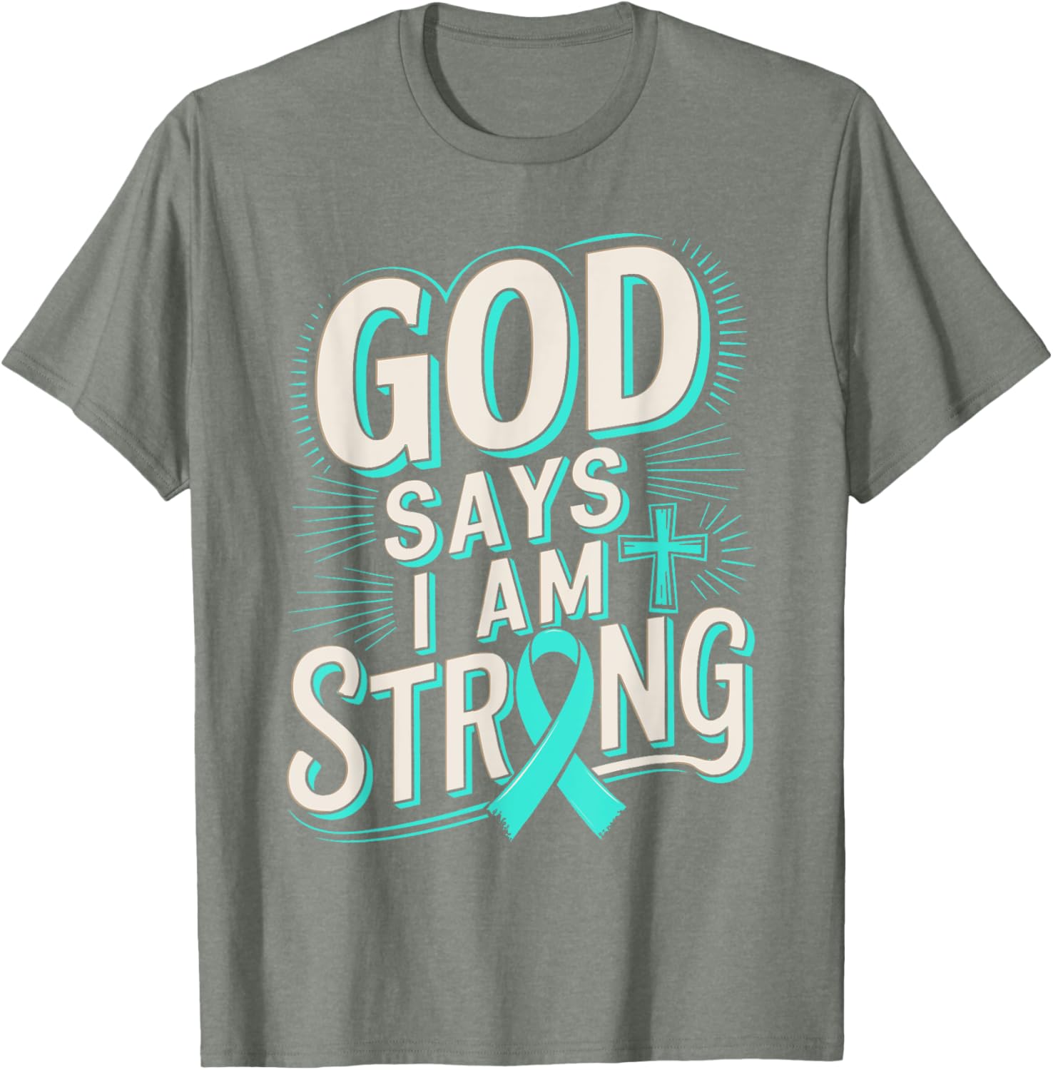 God Says I'm Strong Survivor Dysautonomia Awareness T-Shirt for Supporters - 26