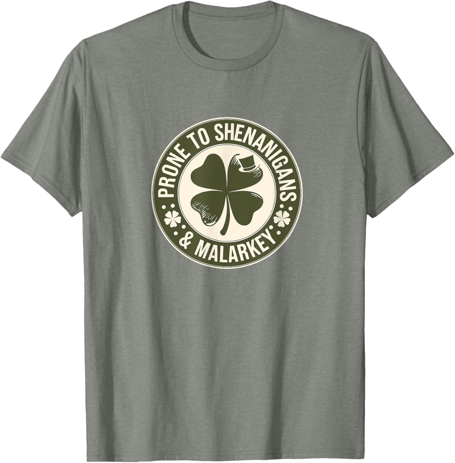 Prone to Shenanigans St Patrick's Day Clover T-Shirt for Fun Celebrations - 27