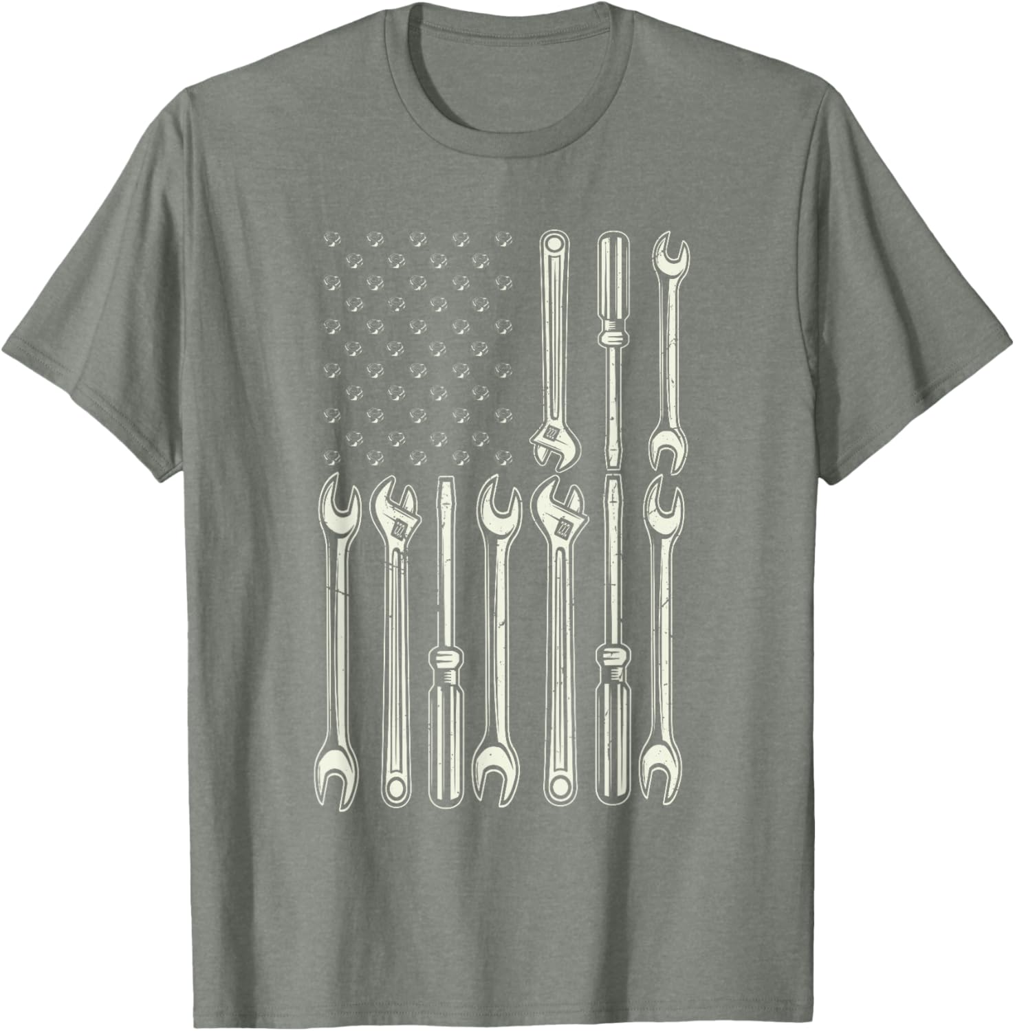 Patriotic Mechanic USA Flag T-Shirt for Men - Perfect Gift for Gearheads - 5