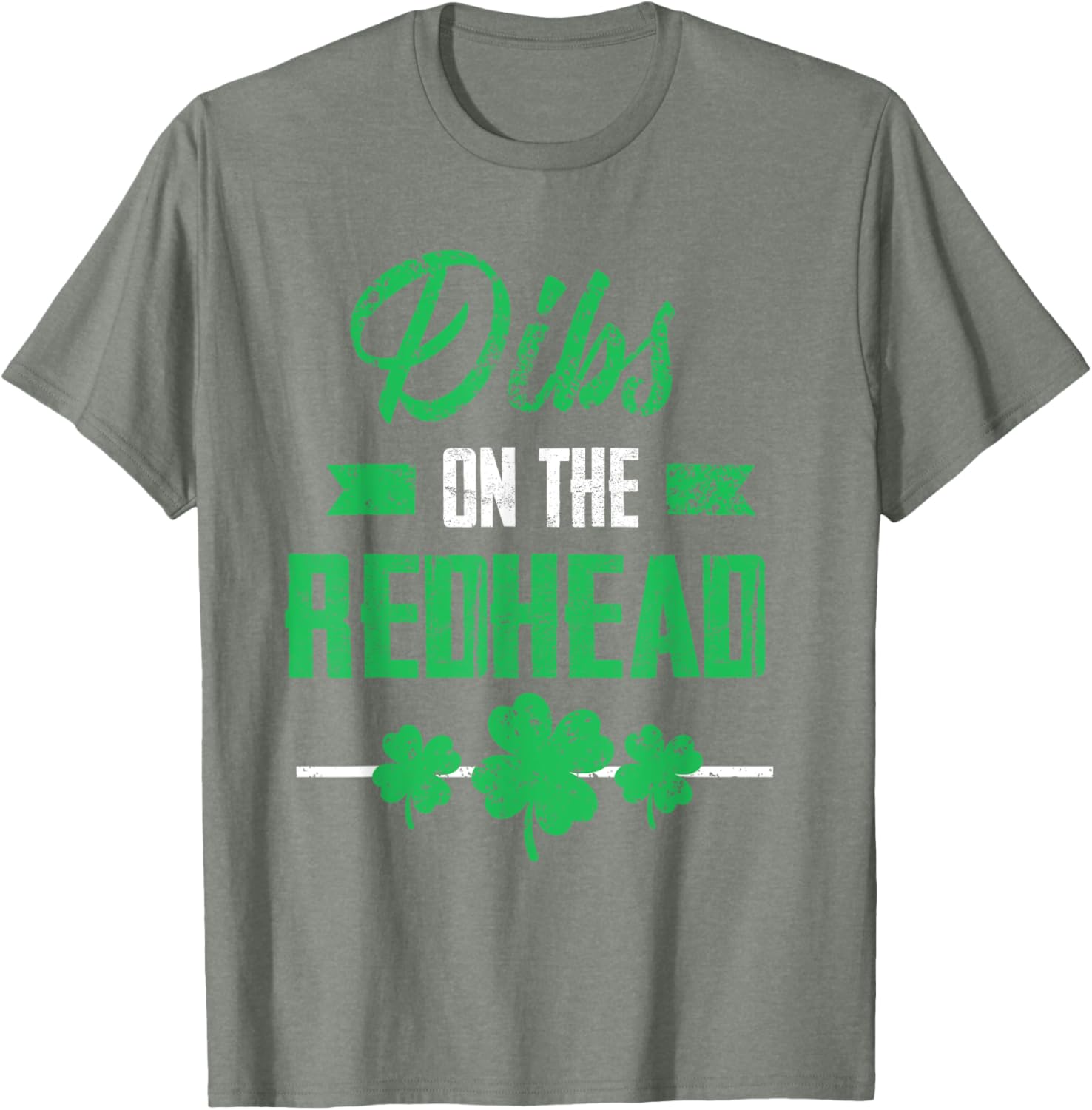 Dibs on the Redhead Shamrock Funny St Patricks Day T-Shirt for Laughs - 2