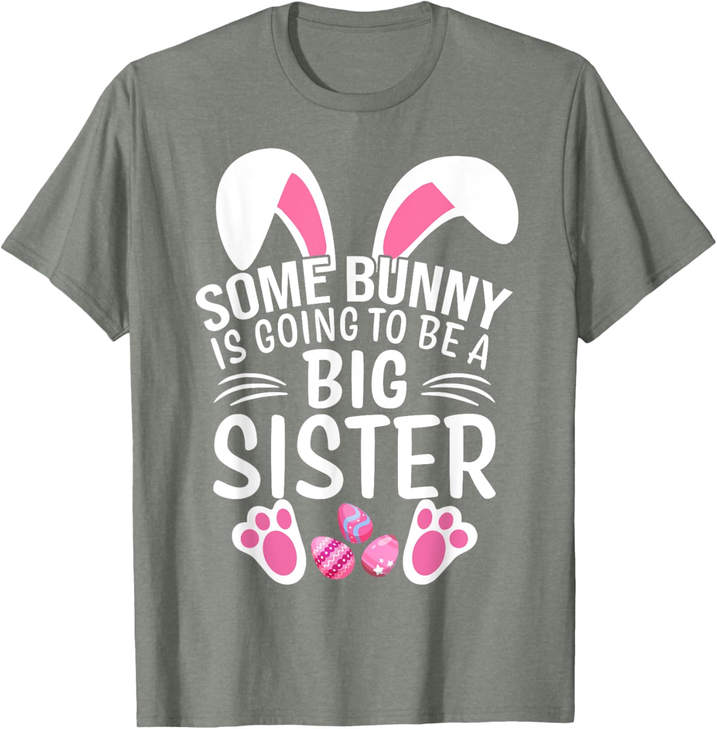 Some Bunny Is Going To Be A Big Sister Easter T-Shirt for Girls - 4