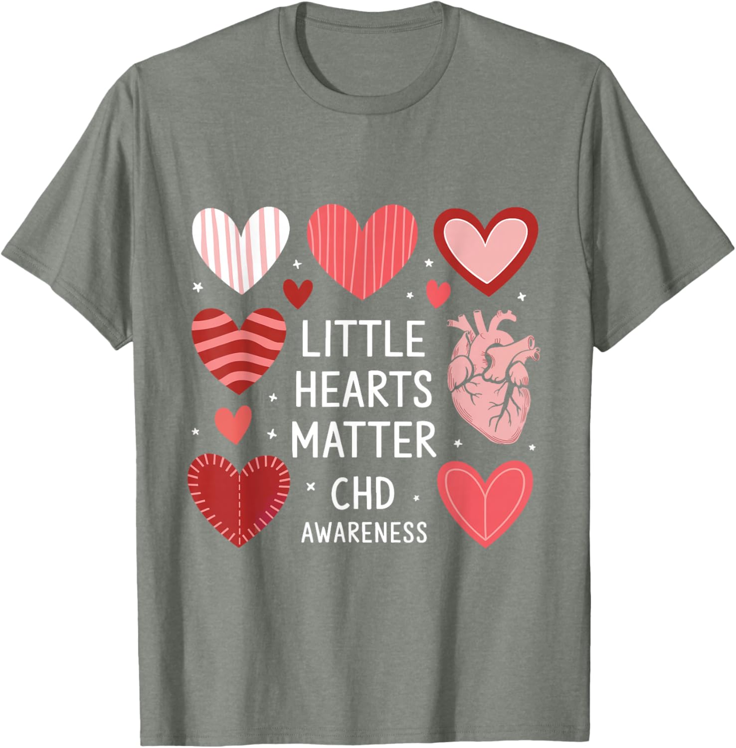 Heart Anatomy Valentine T-Shirt for CHD Awareness - Love with Purpose - 11