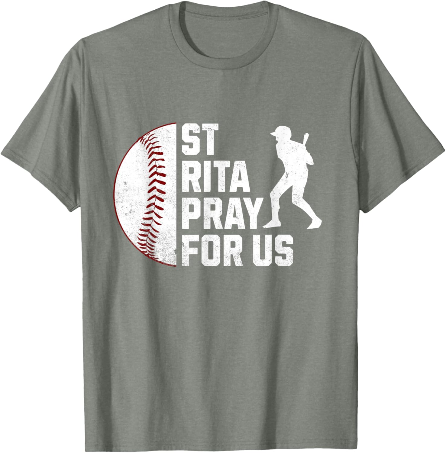 St Rita of Cascia Baseball Batter Patron Saint T-Shirt for Sports Lovers - 8