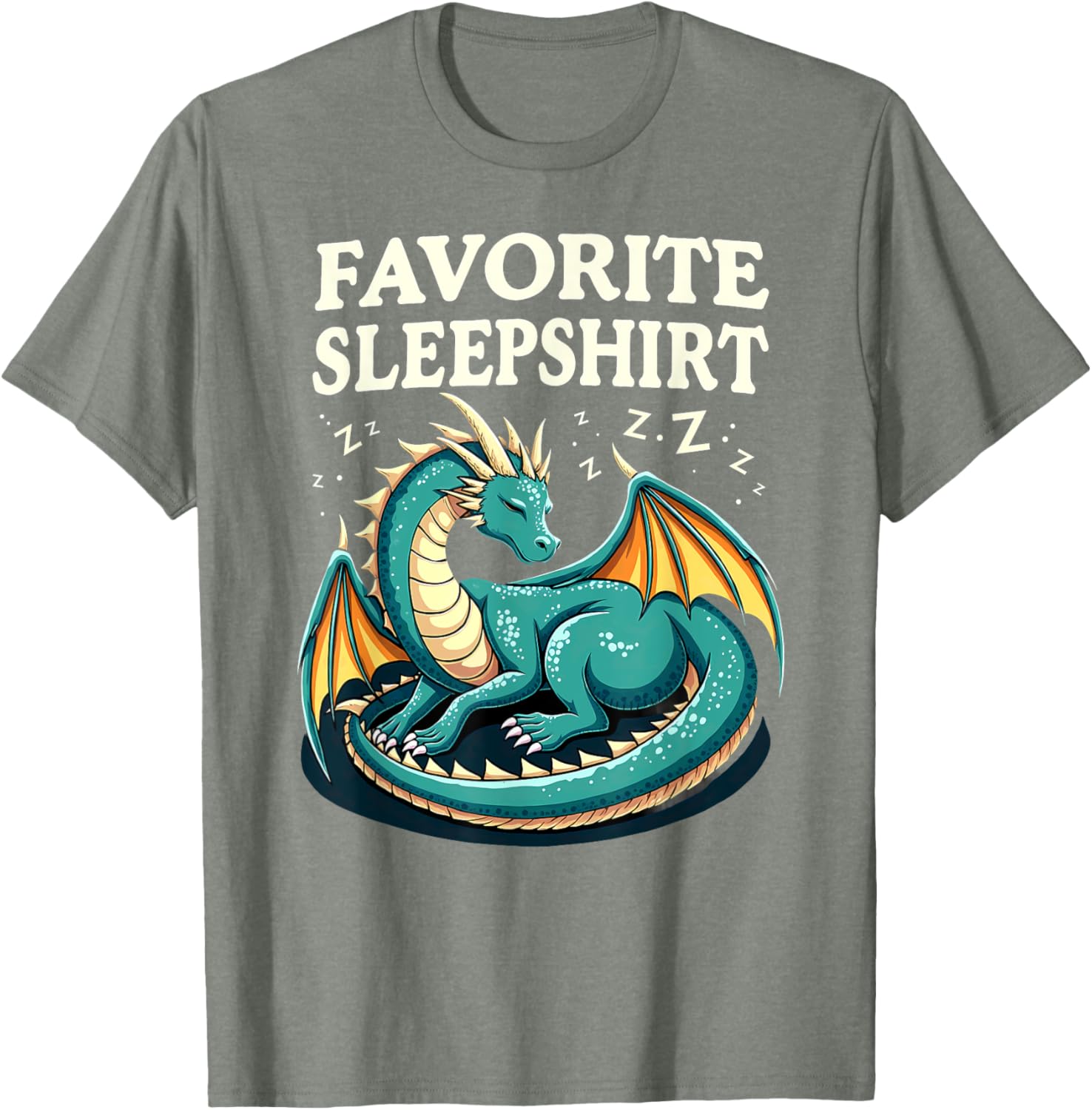 Cozy Sleeping Dragon Favorite Sleepshirt T-Shirt for Ultimate Comfort - 8