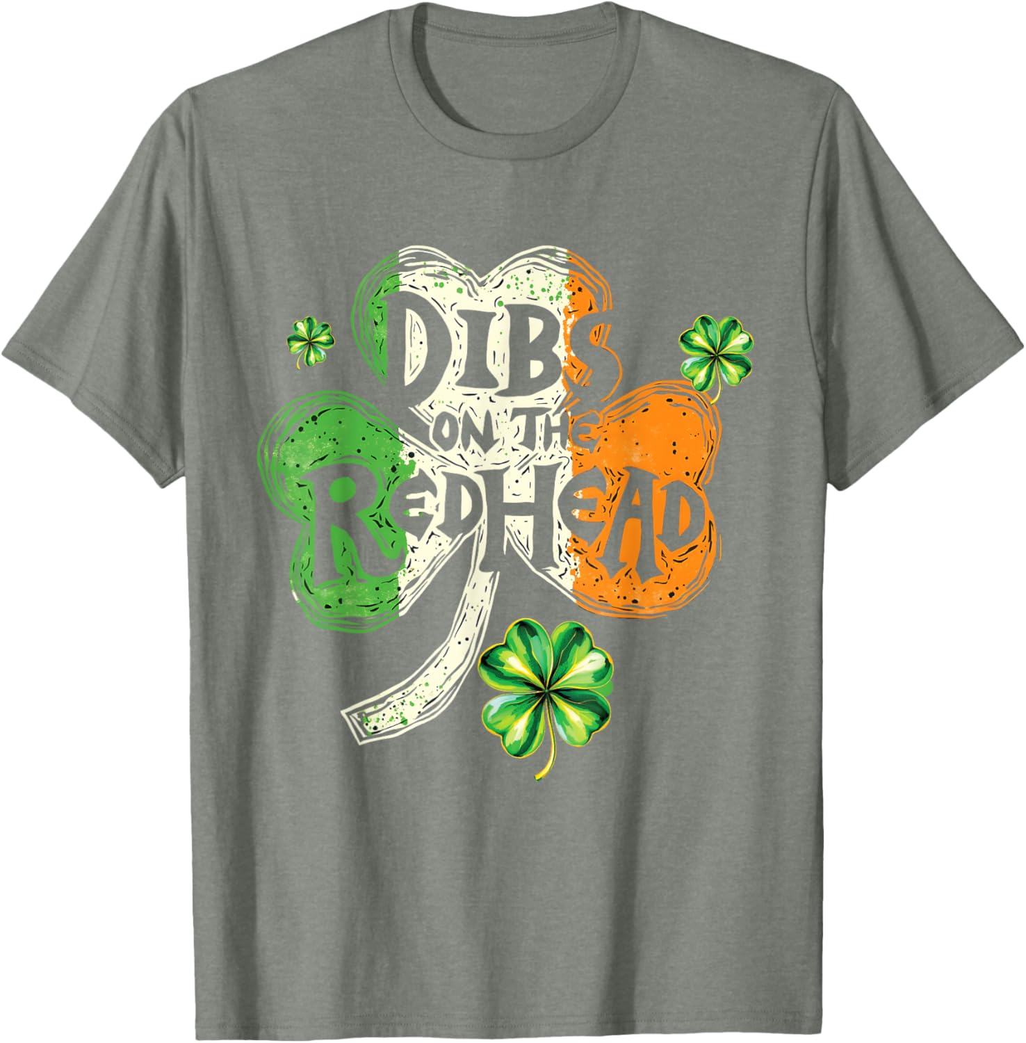 Dibs on the Redhead St Patrick's Day Shamrock T-Shirt for Women - 20