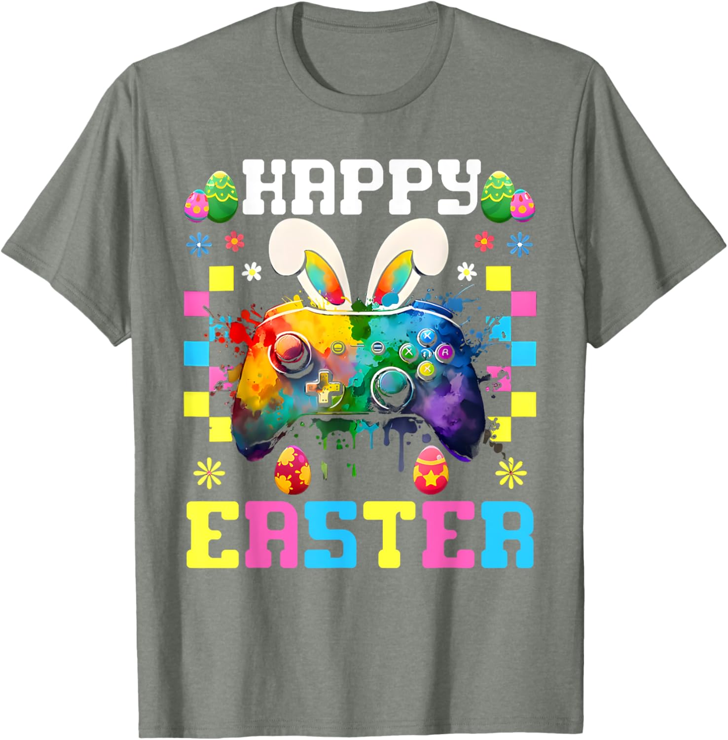 Easter Bunny Gamer T-Shirt for Boys and Girls Fun Video Game Apparel - 7
