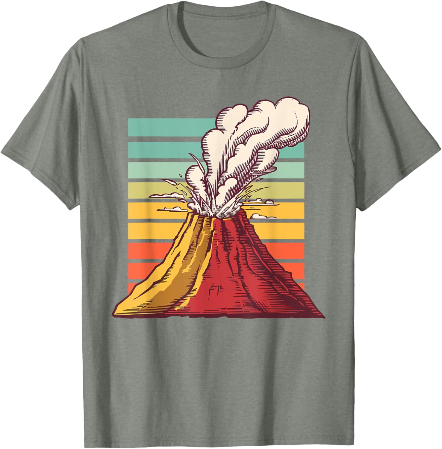Cool Volcano Art T-Shirt for Men, Women, and Kids - Perfect for Geology Lovers - 13