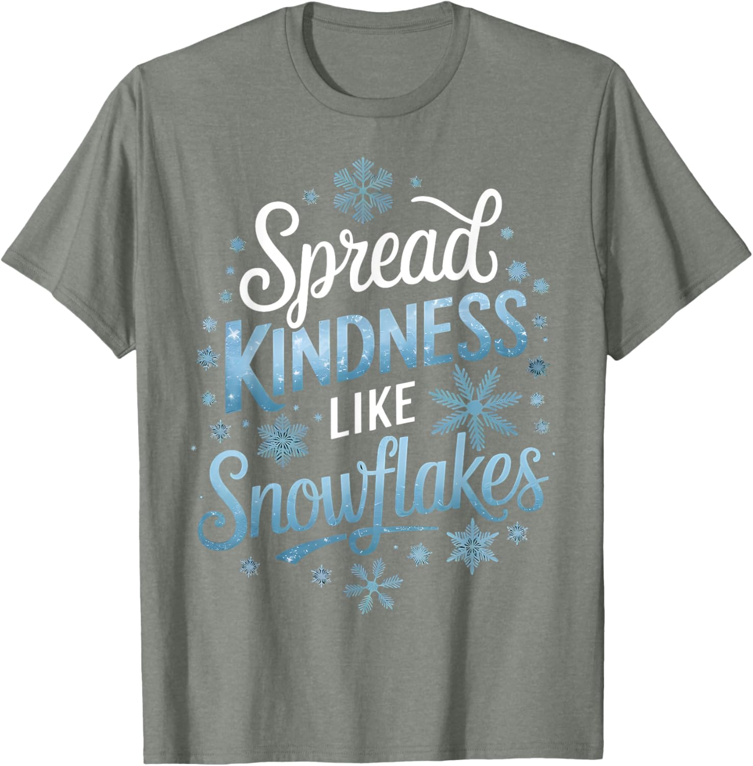 Spread Kindness Like Snowflakes Winter T-Shirt for Teachers on Snow Days - 2