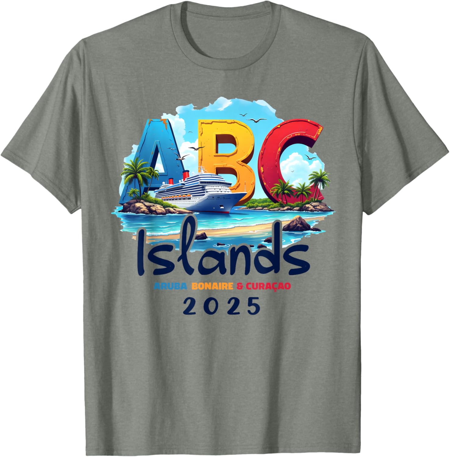 ABC Islands Cruise Vacation 2025 T-Shirt for Aruba Bonaire Curacao Fun - 9
