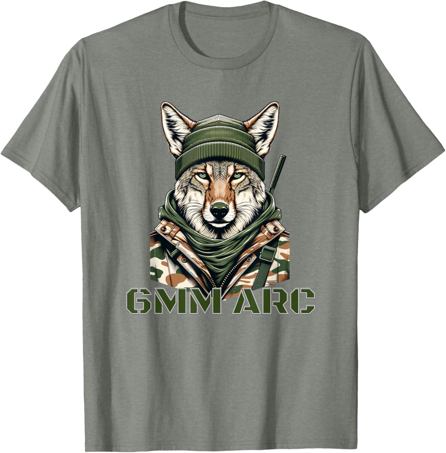 Coyote in Camo 6MM ARC T-Shirt for Comfortable Outdoor Adventures - 2