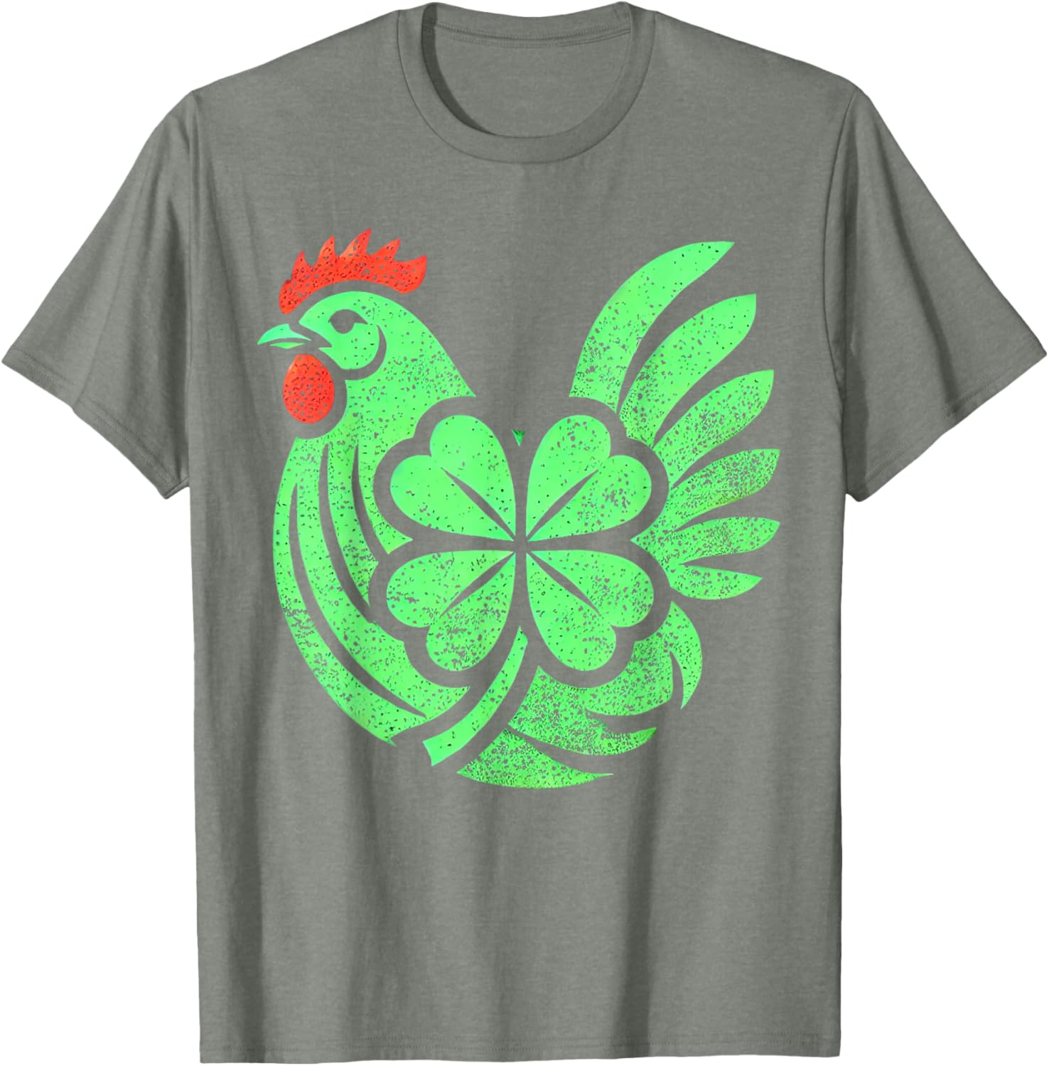 Cute Chicken Hen Shamrock St. Patrick's Day T-Shirt for Festive Fun - 6