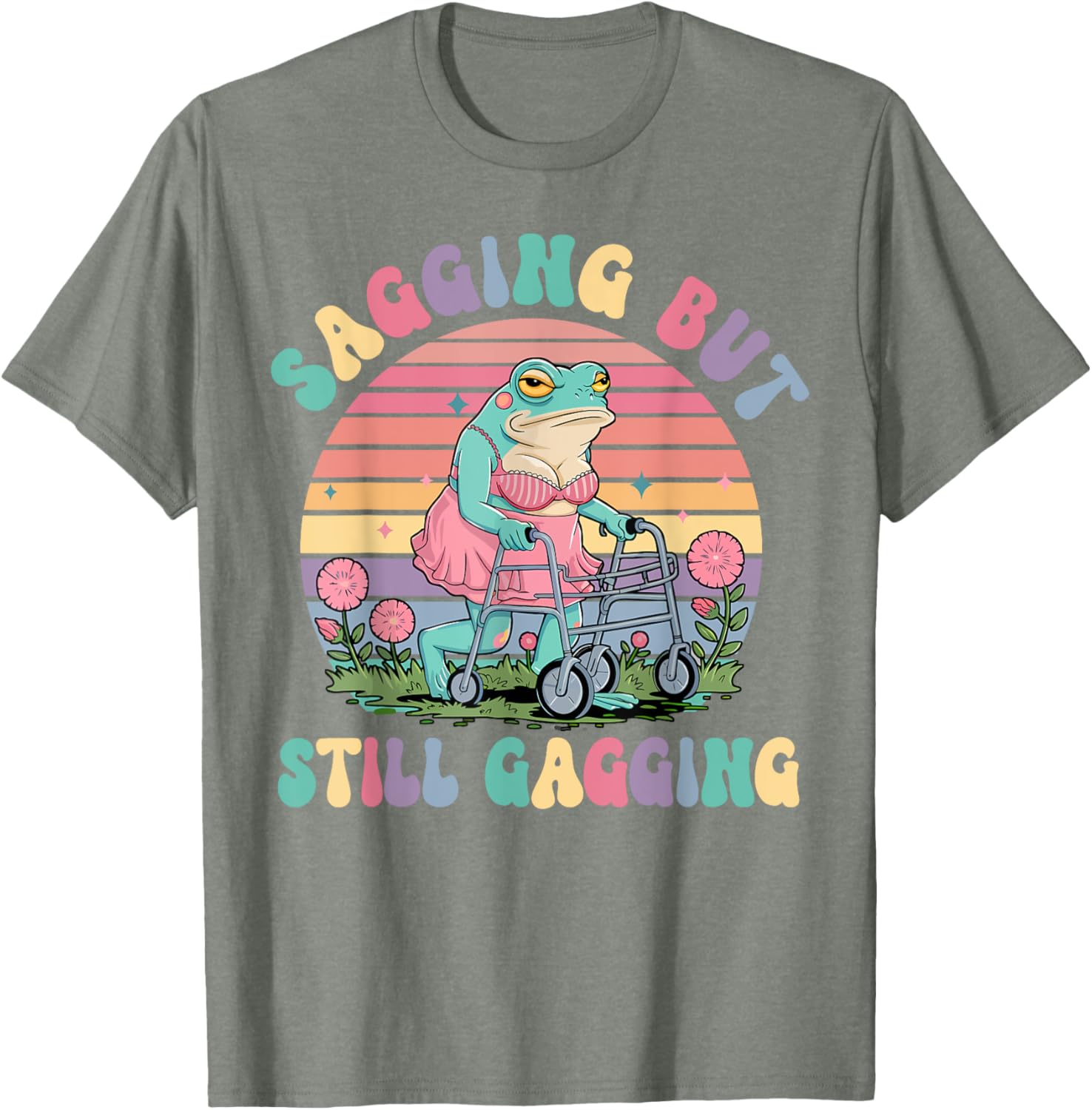 Funny Sagging Frog Meme T-Shirt for Adults - Embarrassing Gift Idea - 11