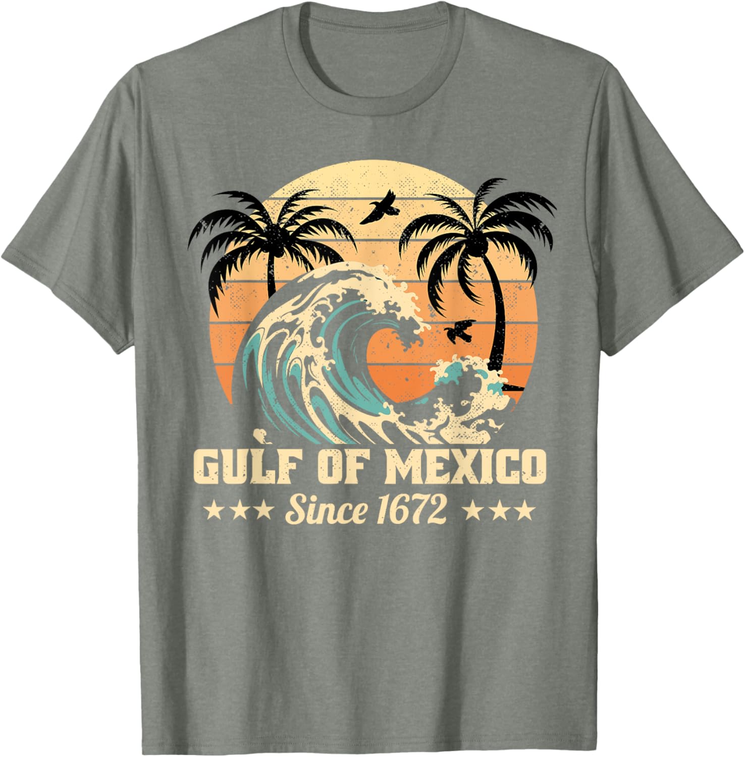 Vintage Gulf of Mexico T-Shirt Since 1672 Stylish and Unique Apparel - 12