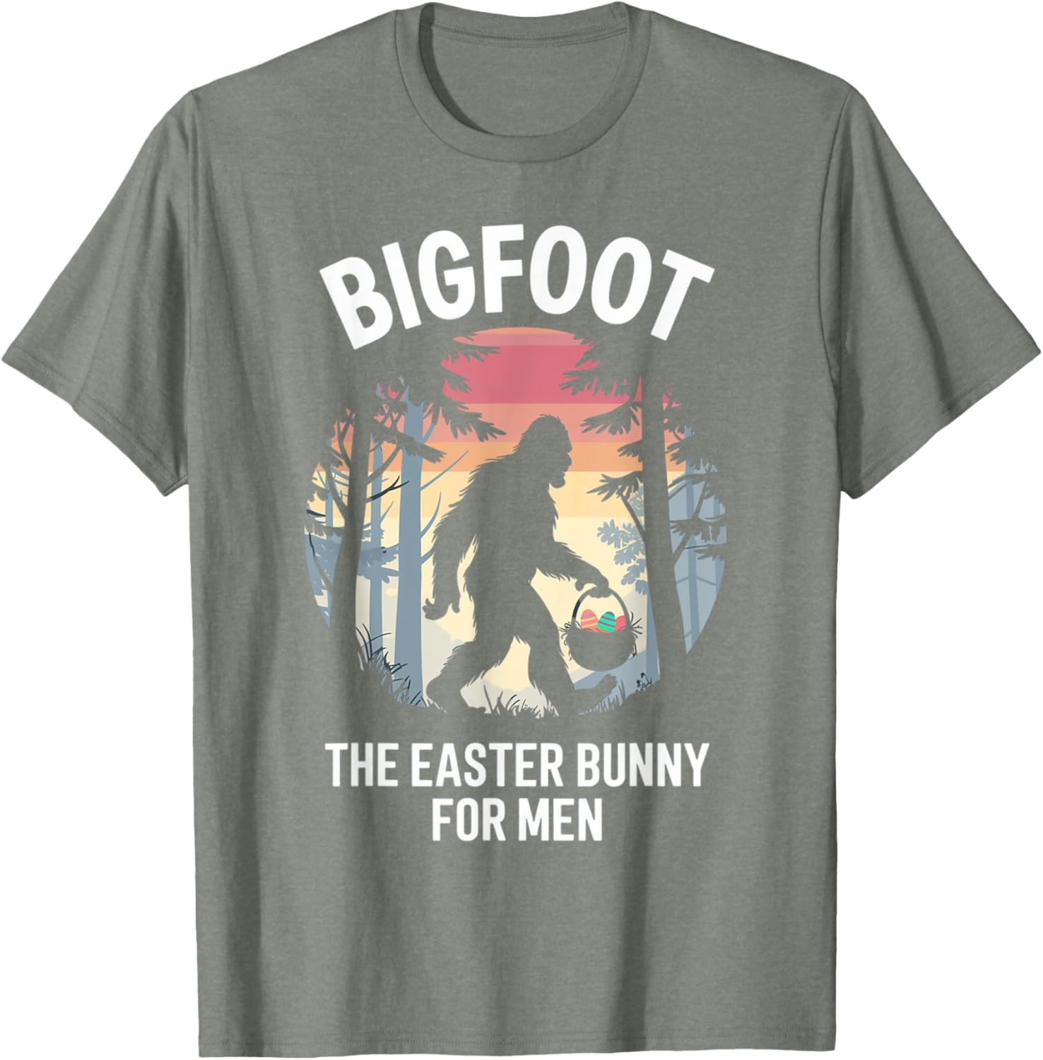 Funny Bigfoot Easter Bunny T-Shirt for Unique Holiday Style - 24