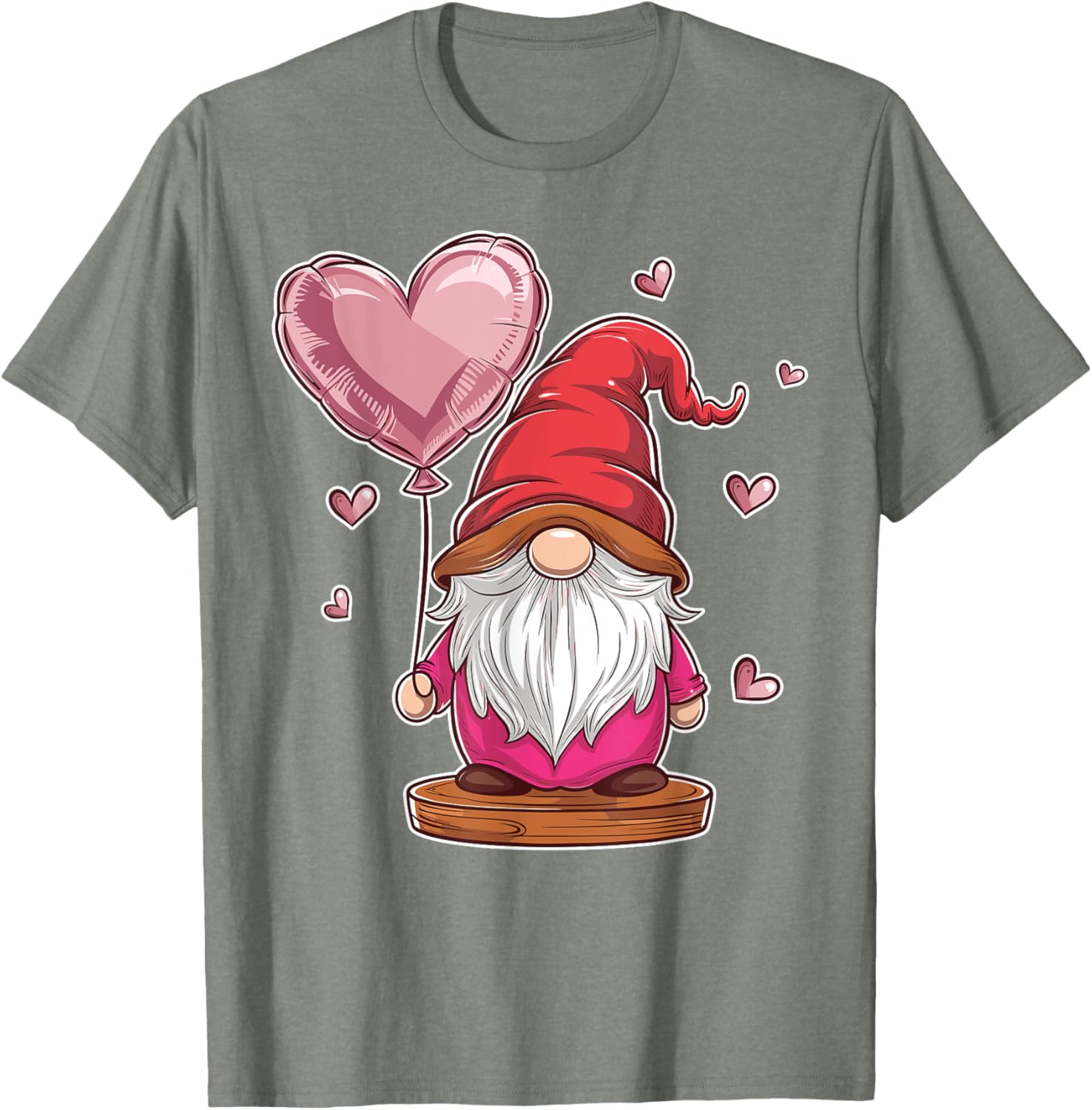 Gnome Valentine's Day Love Heart Kids T-Shirt for Fun and Style - 5
