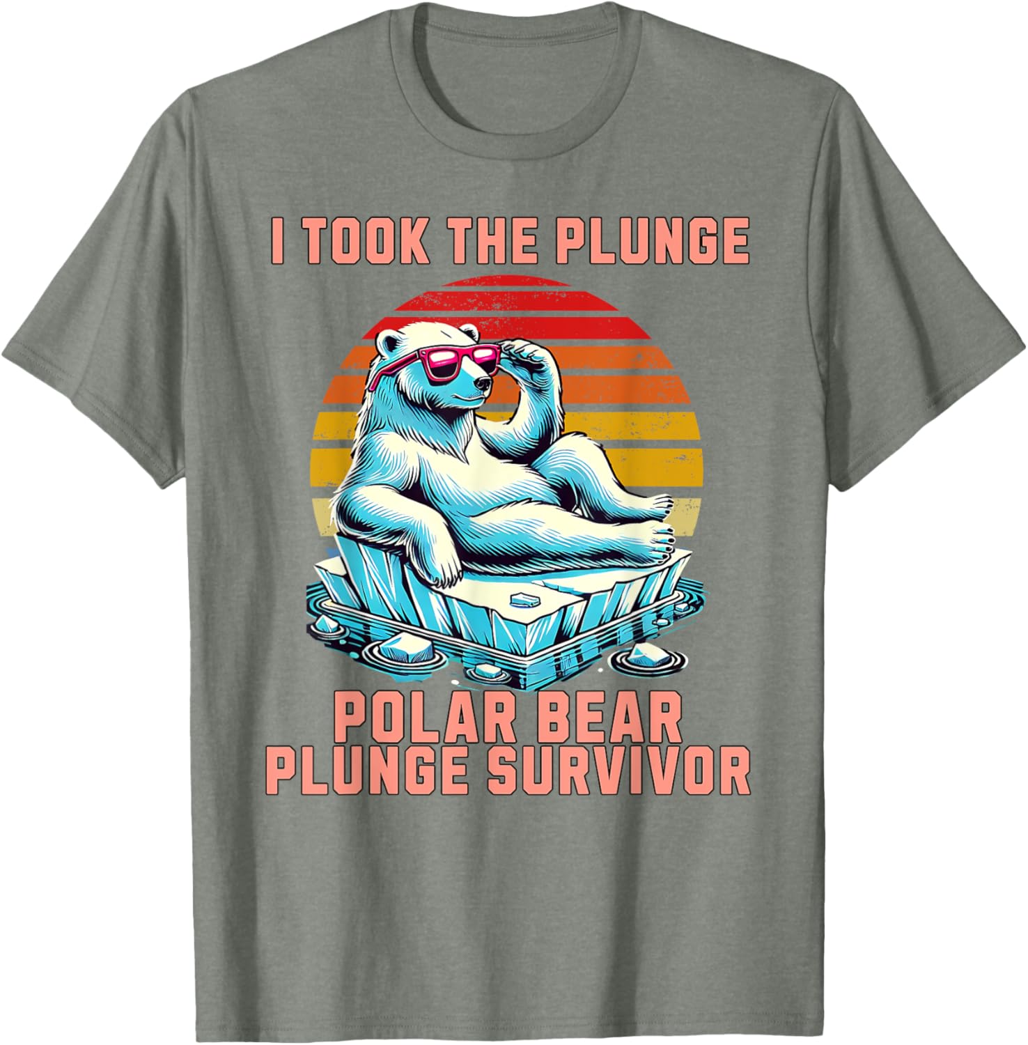 Polar Bear Plunge Survivor 2025 Fun Winter Adventure T-Shirt for Adventurers - 14