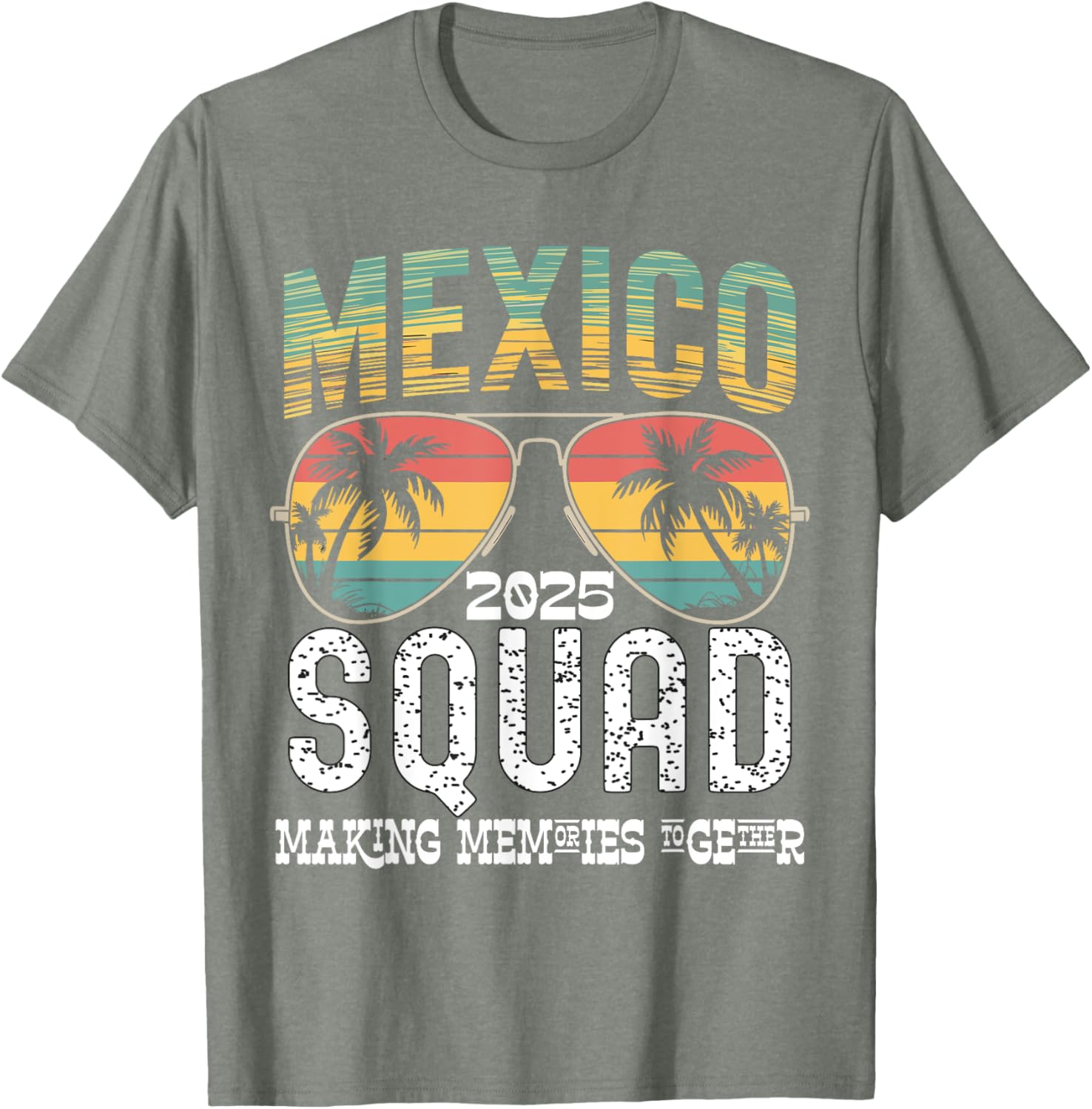 Mexico 2025 Squad Family Vacation Matching T-Shirt Tropical Vibes - 13