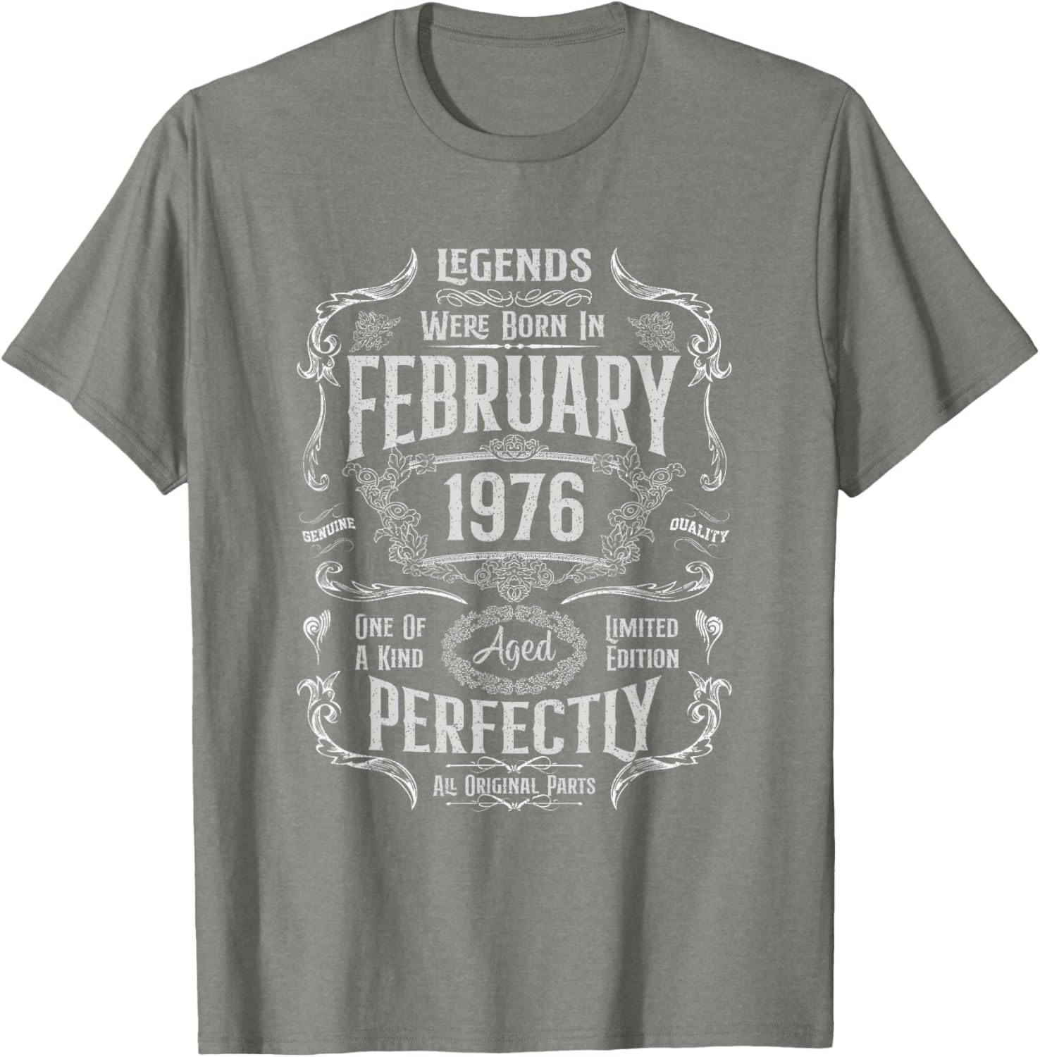 Vintage 49th Birthday T-Shirt for Legends Born in February 1976 - 5