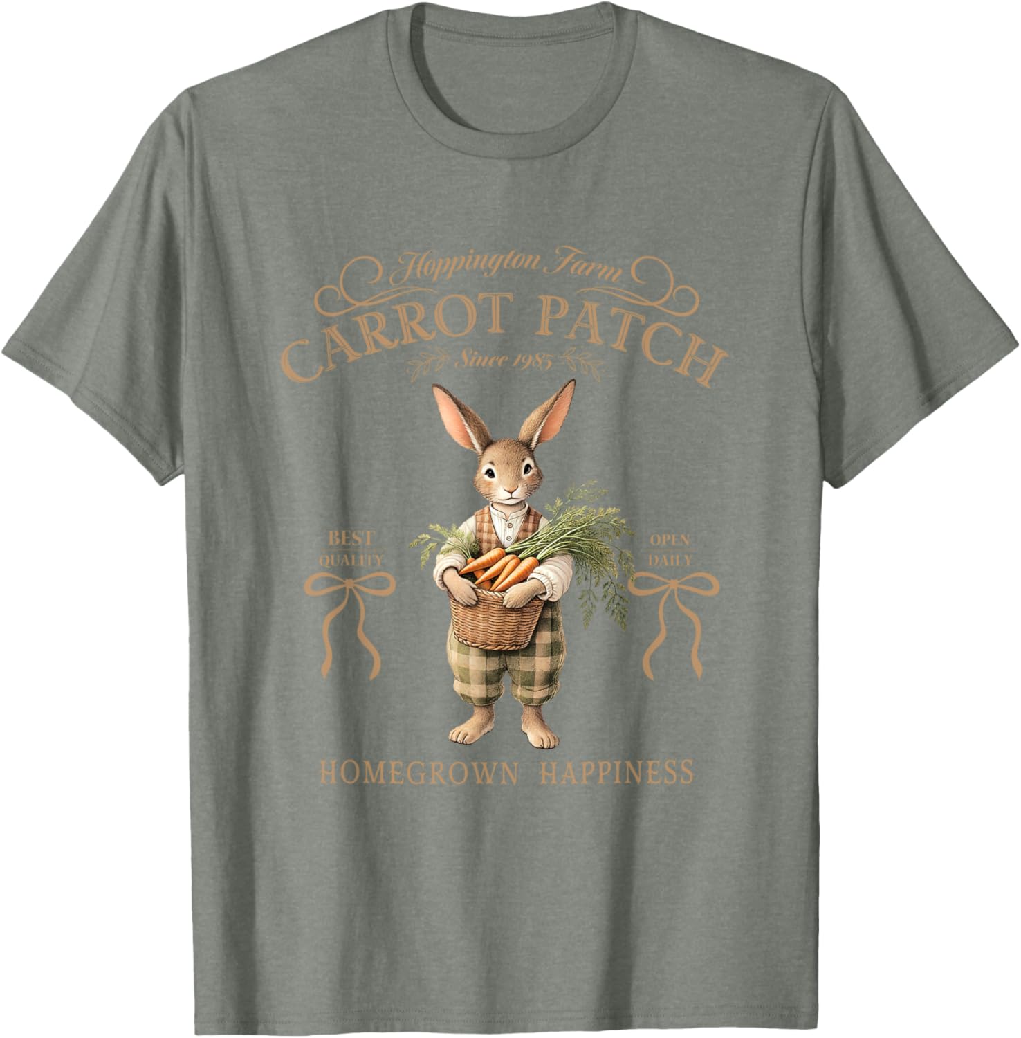 Hoppington Farm Carrot Patch Happy T-Shirt for Garden Lovers - 25