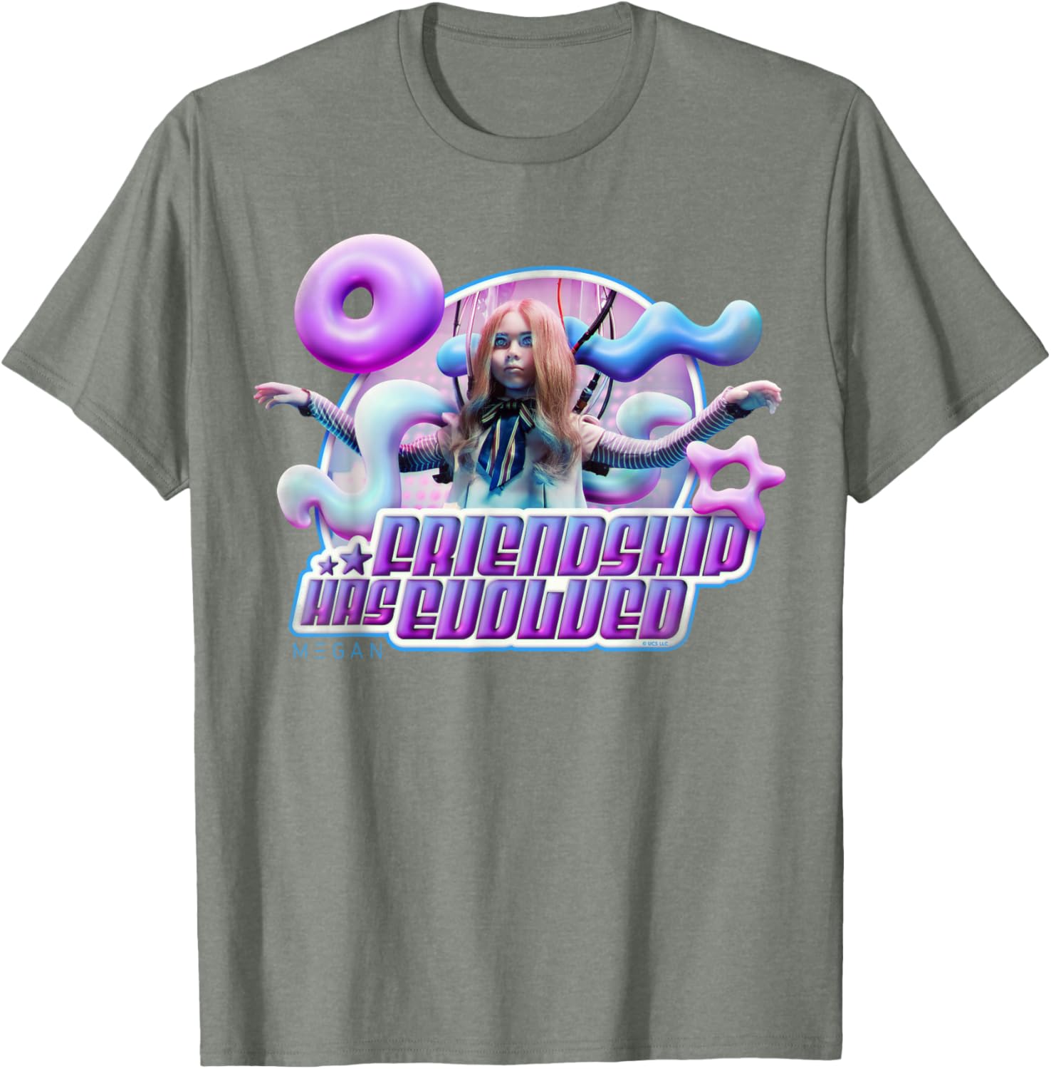 M3GAN Y2K Cyber Pop Style T-Shirt for Trendy Friendship Fashion - 14