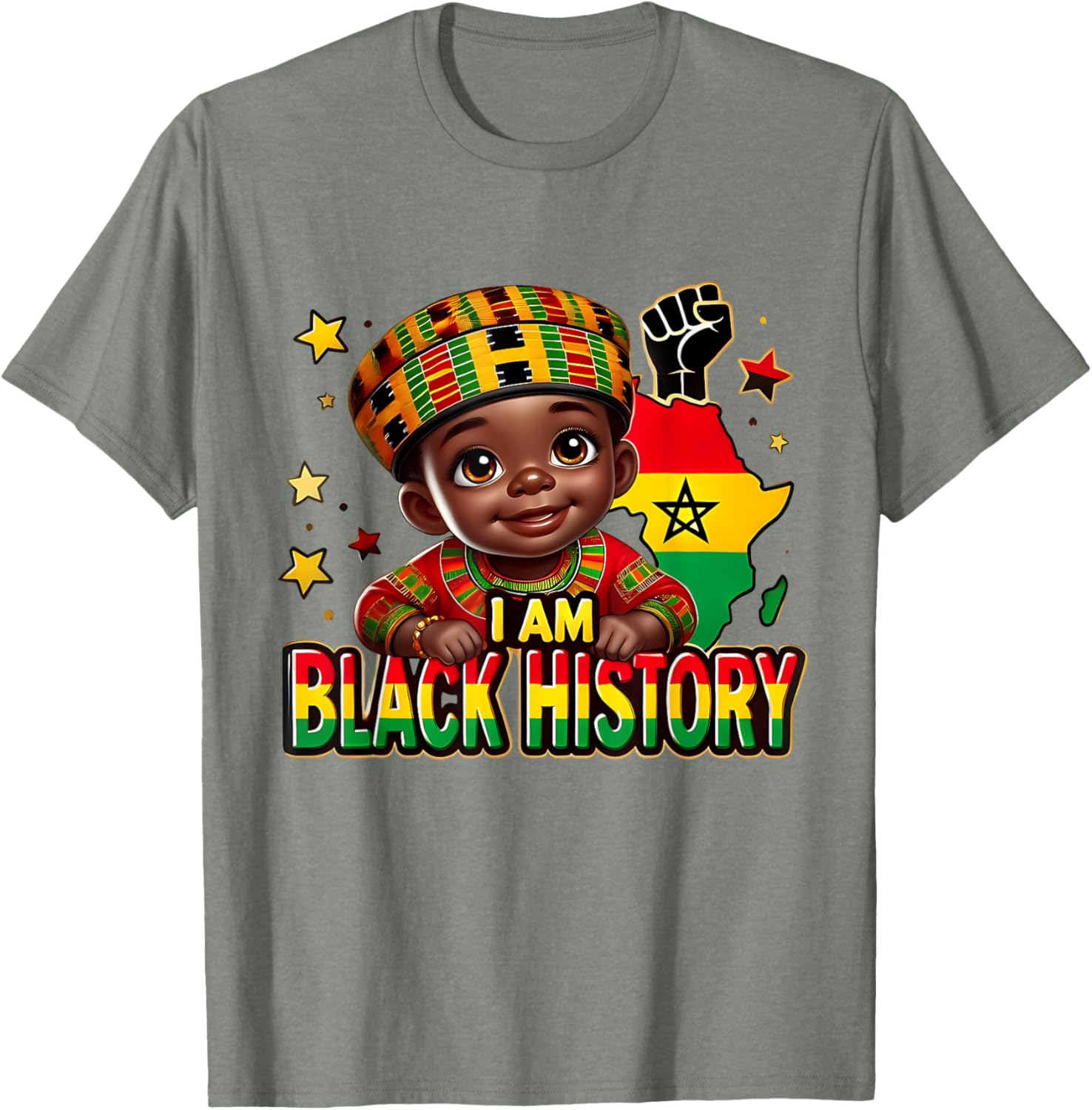 Cute Afro Peekaboo Boy T-Shirt Perfect for Black History Month Celebration - 17