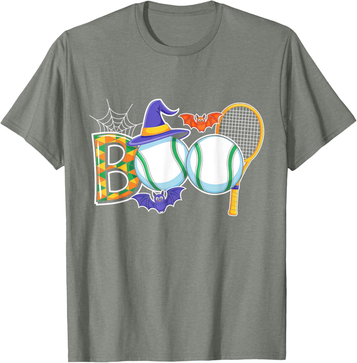 Creepy Pumpkin Tennis Lover T-Shirt for Halloween Fun and Sports Spirit - 12