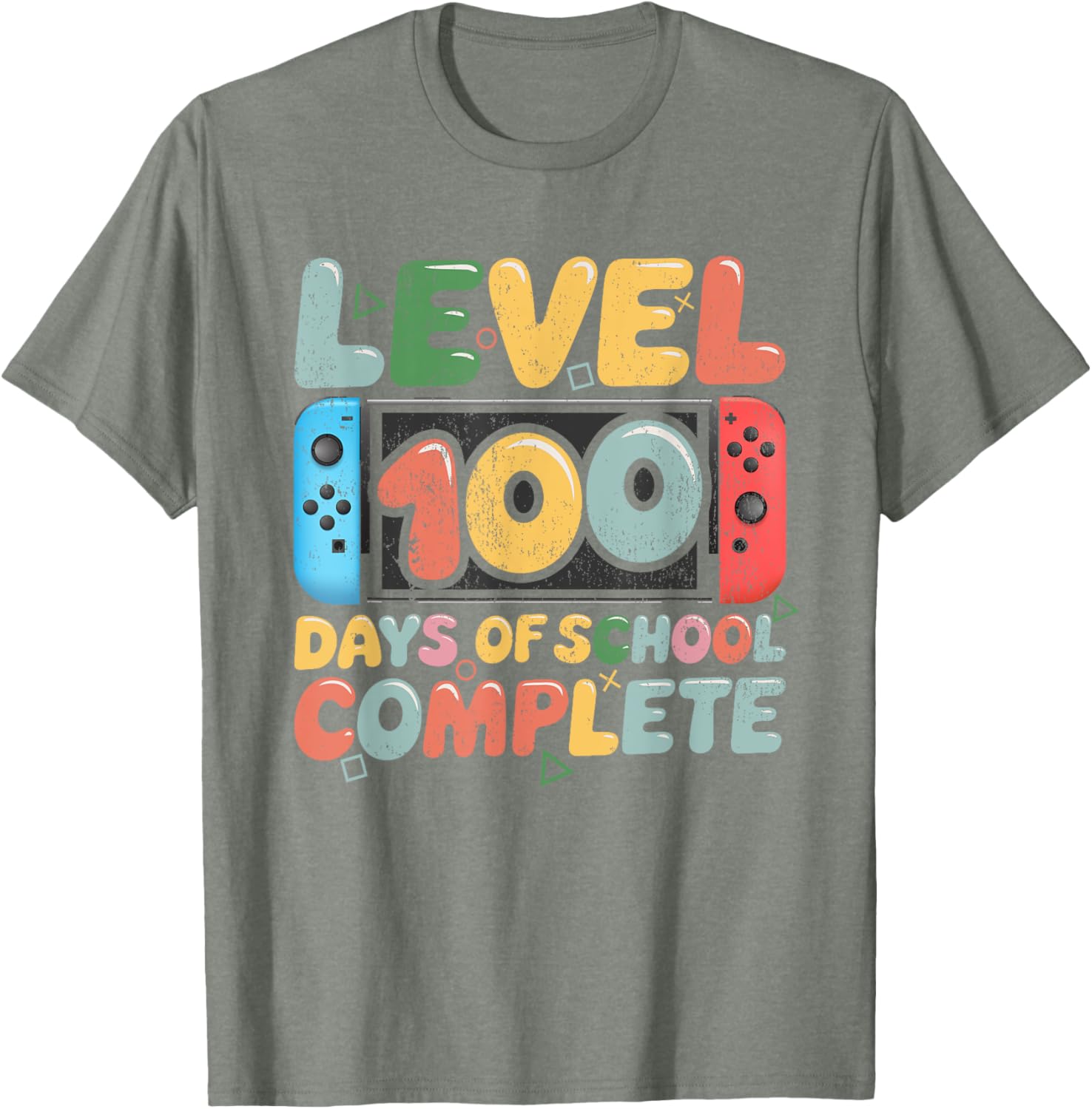 Level 100 Days of School Complete Video Game Kids T-Shirt for Fun Learning - 4