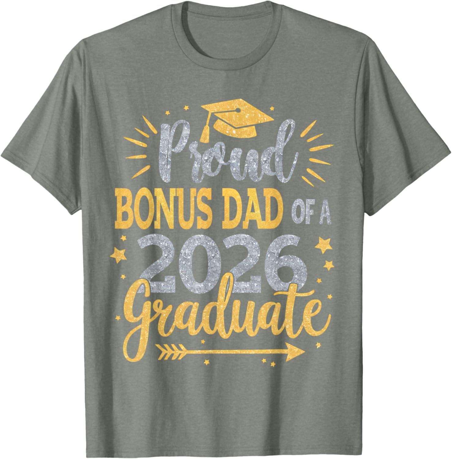 Proud Bonus Dad Class of 2026 T-Shirt for Proud Feelings - 4