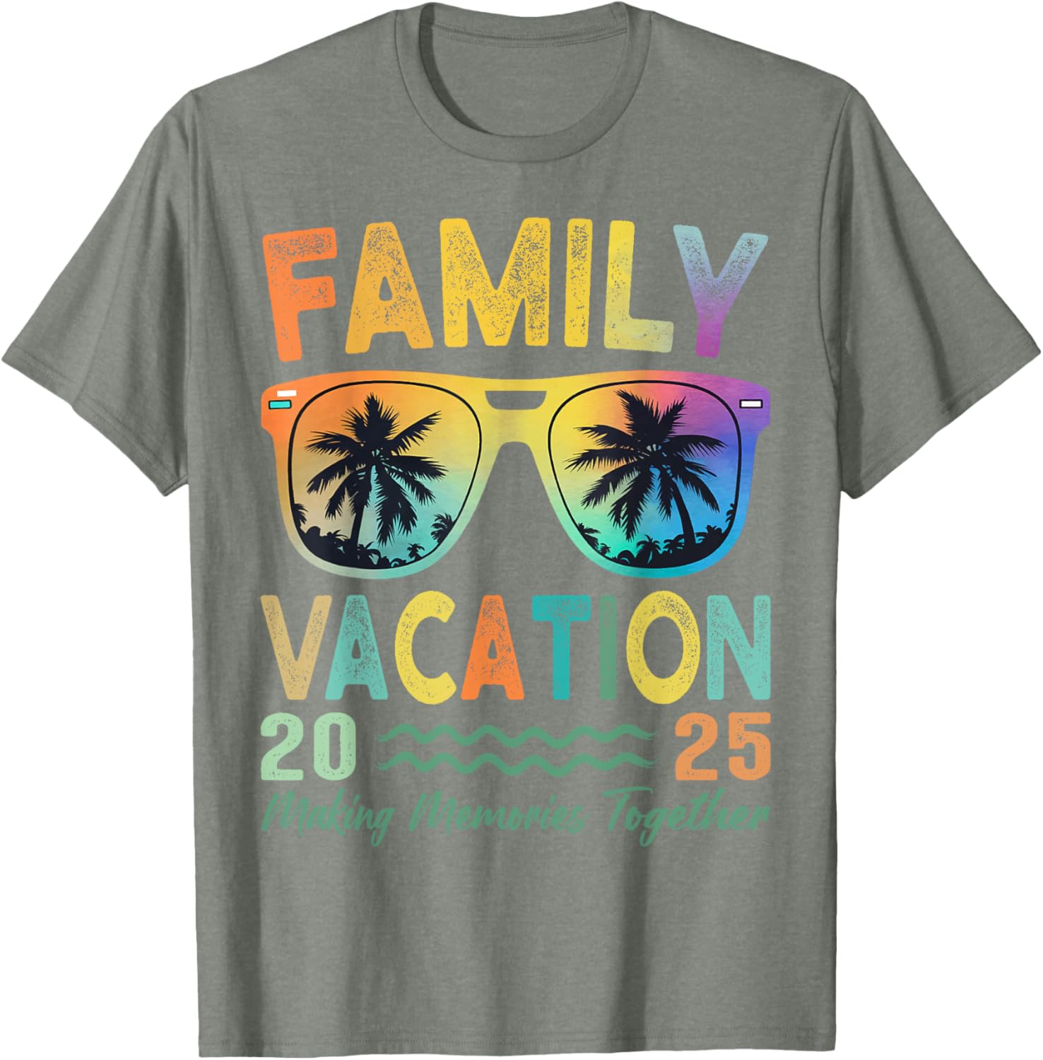 Family Vacation 2025 Memories Family Reunion T-Shirt for All Ages - 17