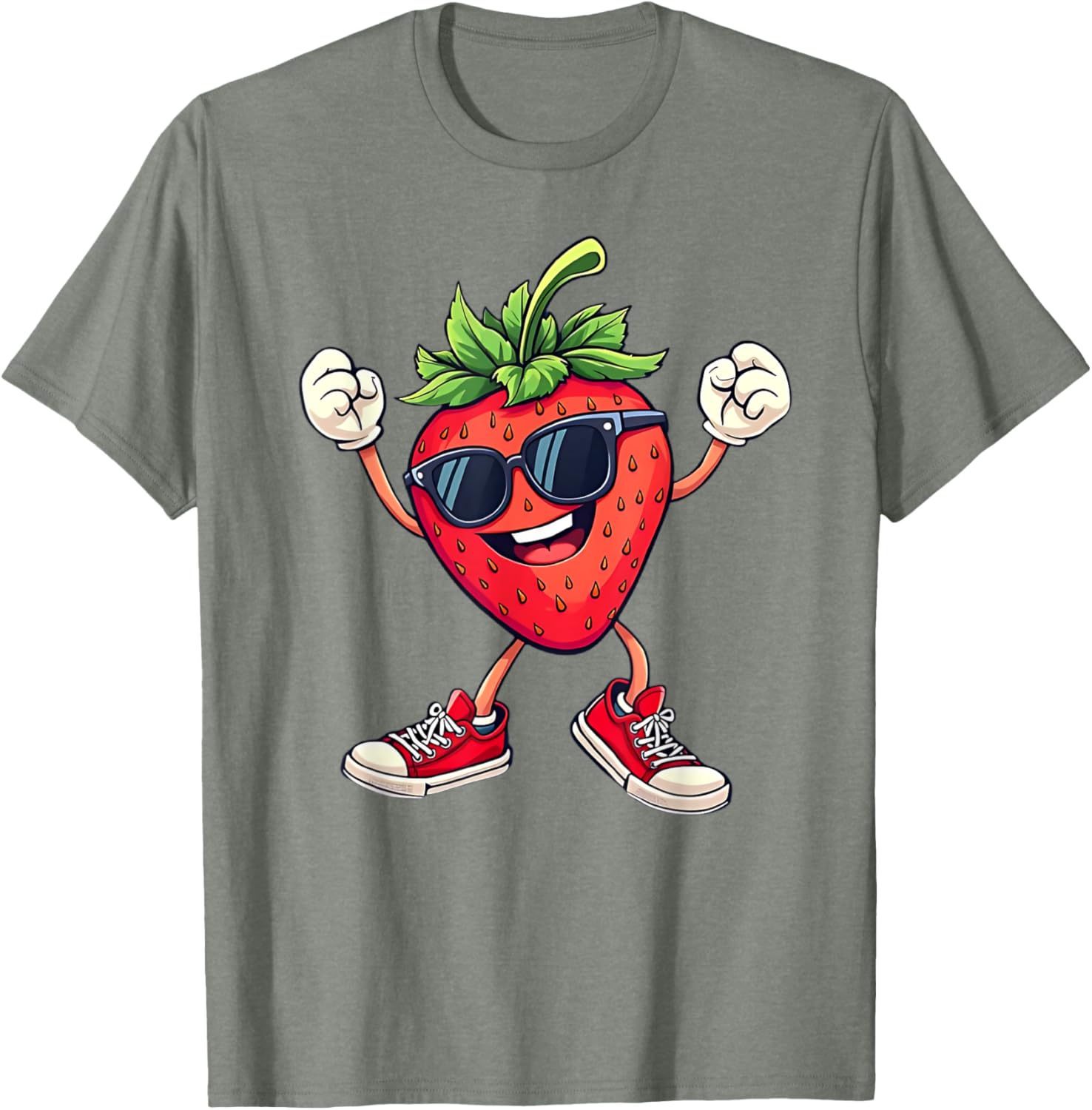 Fun Partying Strawberry Costume T-Shirt for Kids Boys and Girls - 26