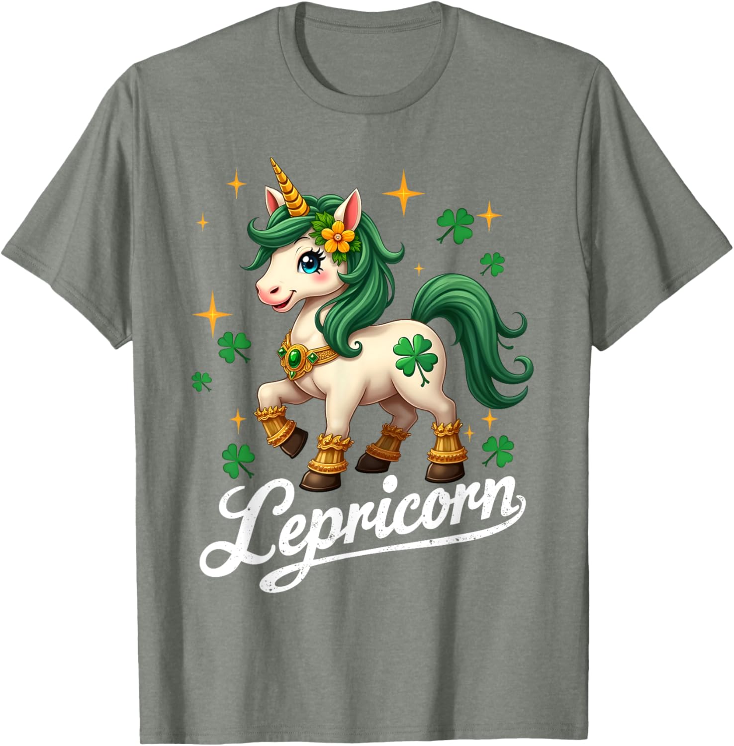 Cute St Patricks Day Unicorn T-Shirt for Girls - St Patty's Style - 12
