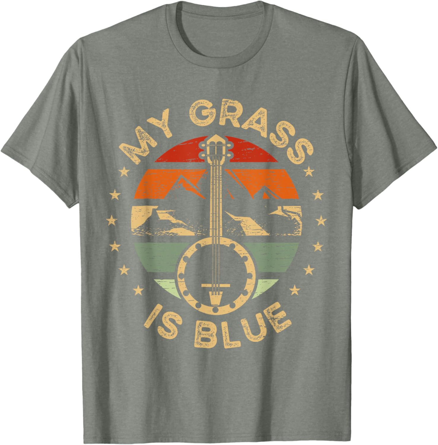 Blue Grass Banjo T-Shirt Perfect for Music Festival Lovers and Players - 11
